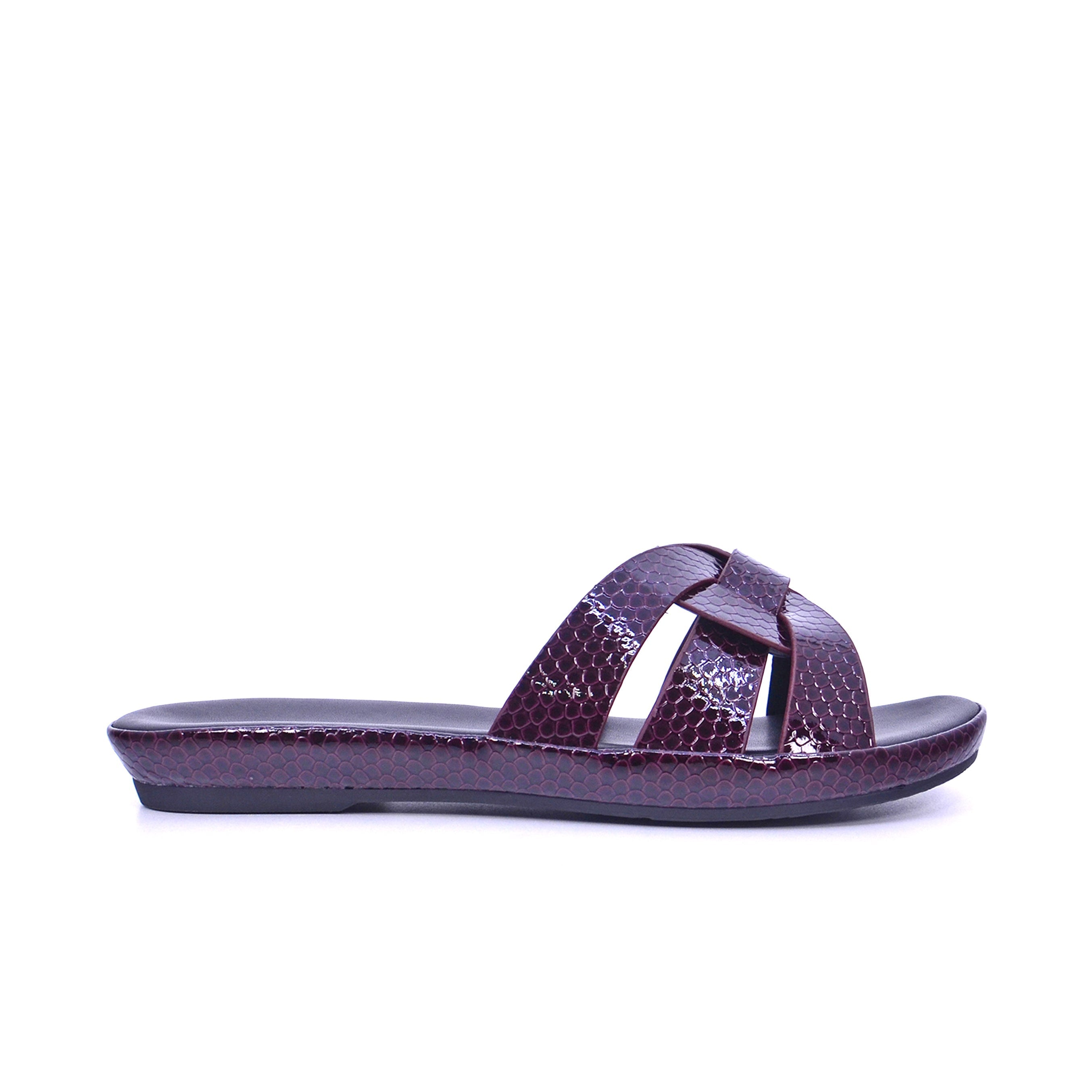 Mynaal 414Zd671 Women's Flat Sandal #color_Maroon