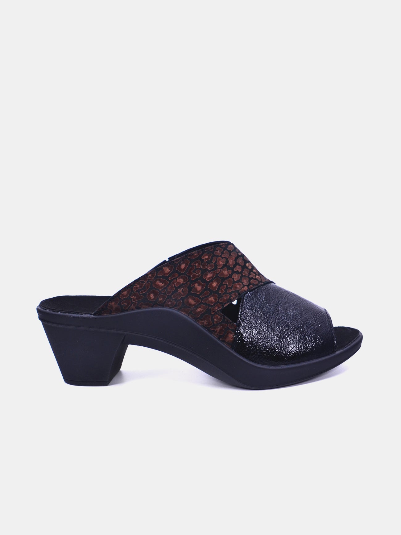 Romika 27163-AR552 Heel Sandals #color_Black / Gold