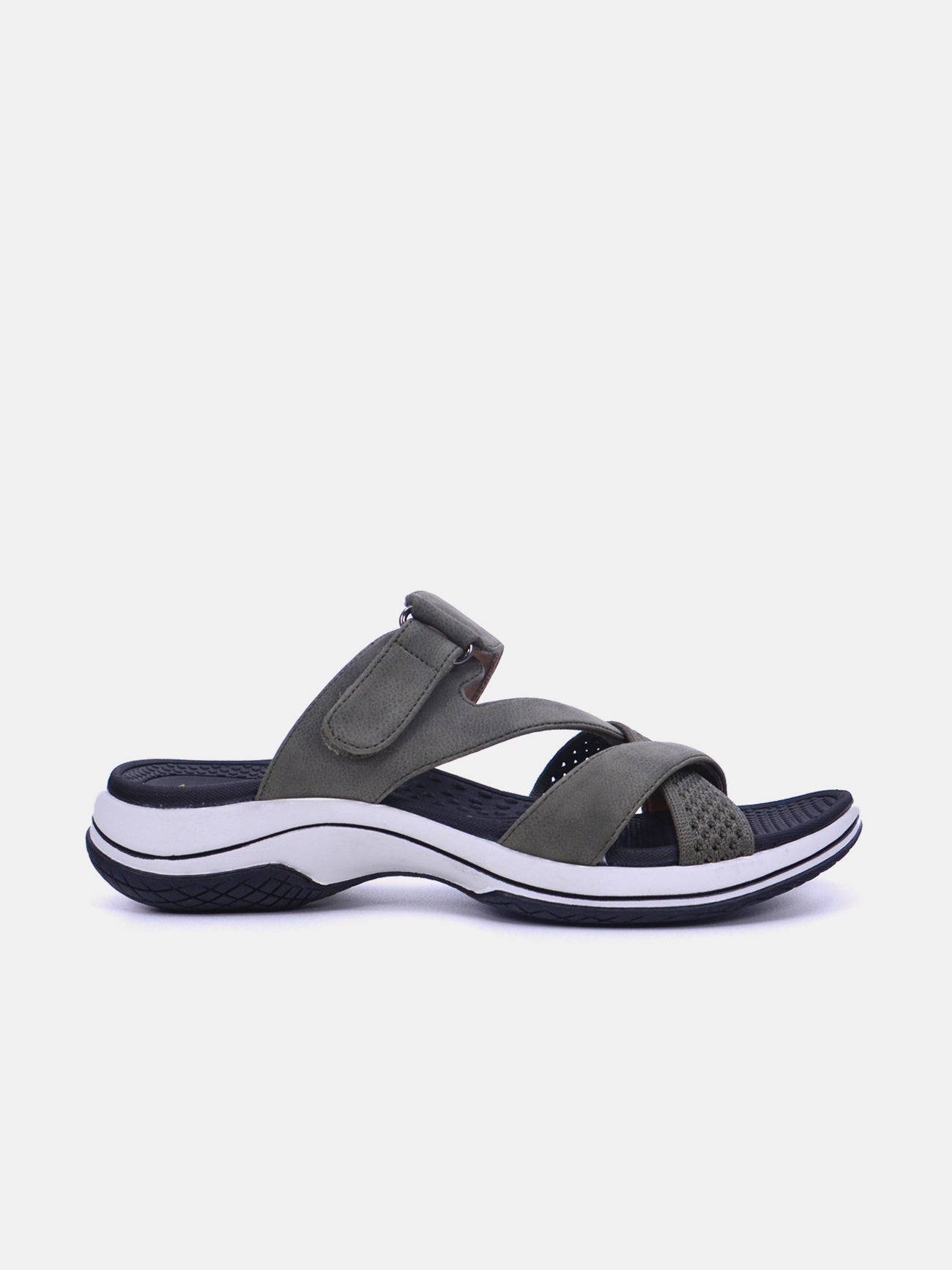 Mynaal Solara Women's Flat Sandals #color_Green