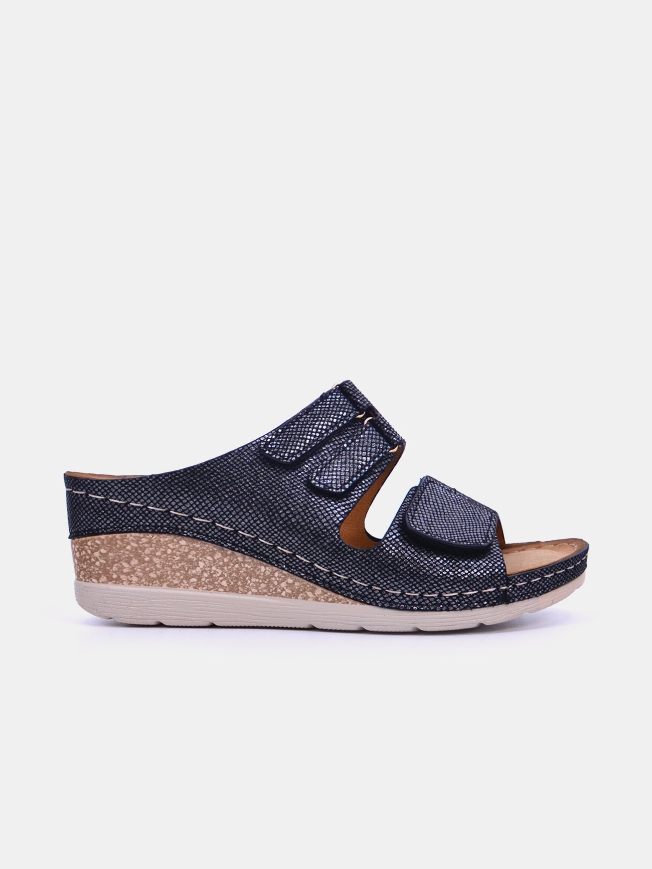 Romika 36605-AR637 Wedge Sandals #color_Black