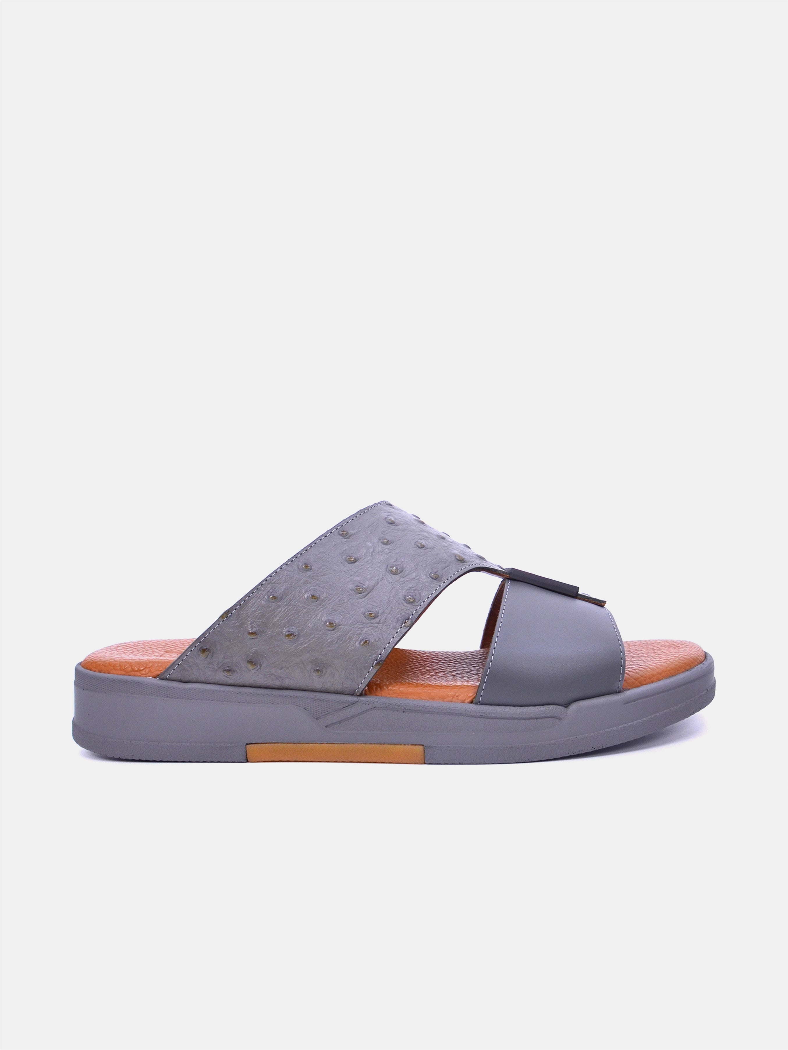 Barjeel Uno MSA132 Men Arabic Sandals #color_Gray