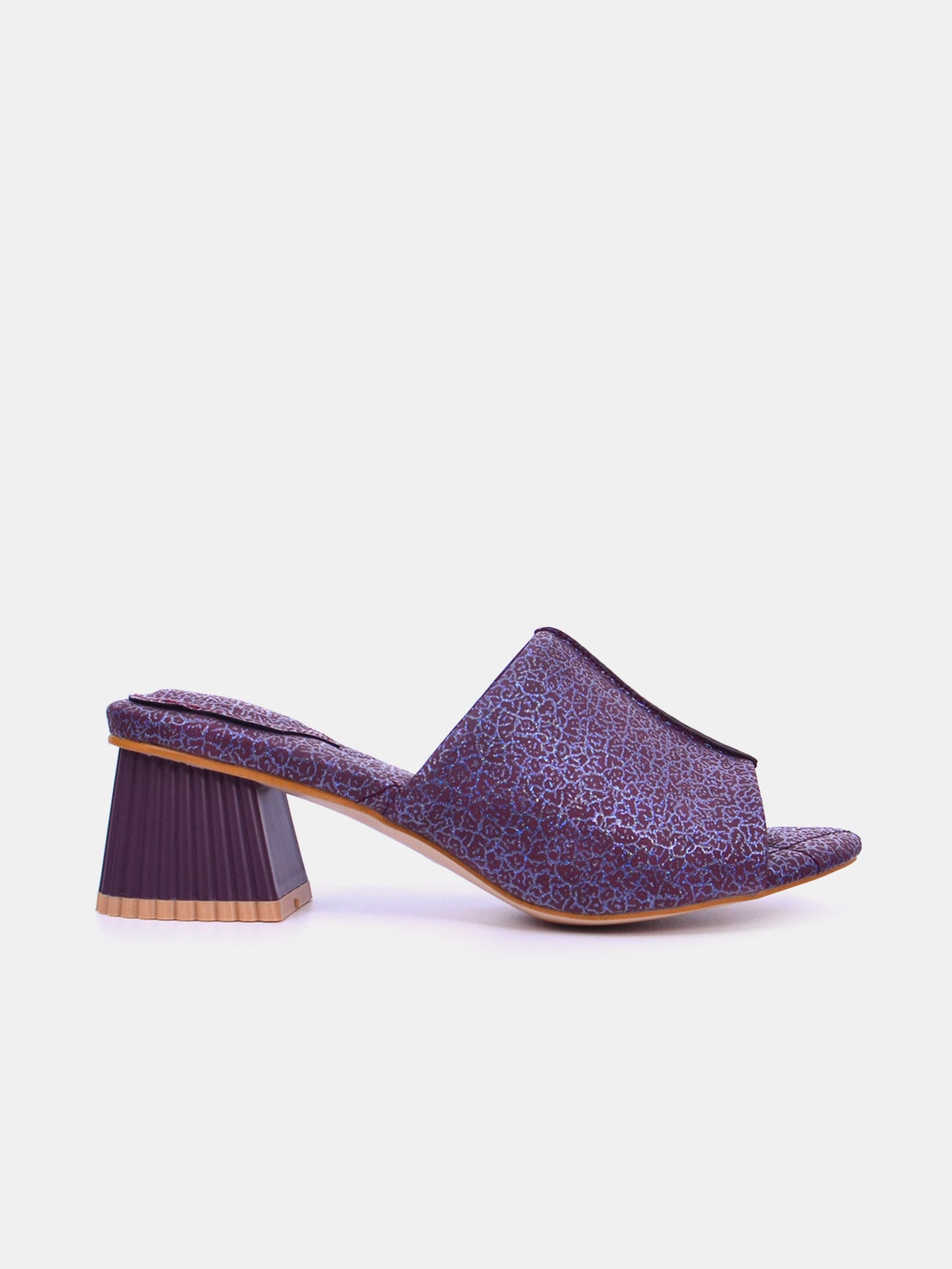 Mynaal Omira Women's Block Heel Sandals #color_Maroon