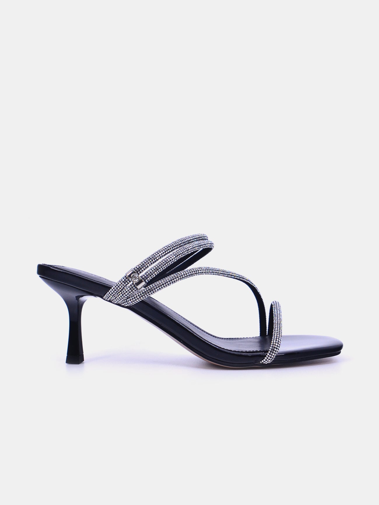 Mynaal Ethra Women's Pencil Heel Sandals #color_Black