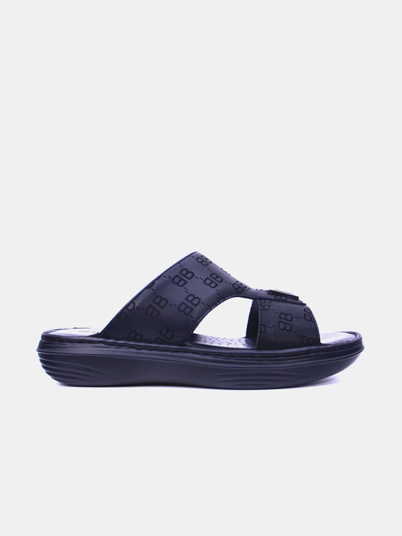 Barjeel Uno 21410-13 Men's Arabic Sandals #color_Black