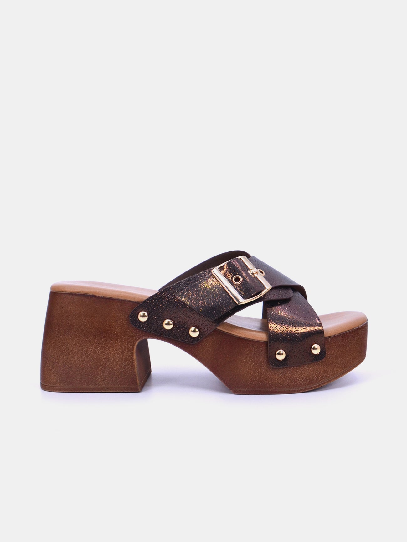 Mynaal Amora Women's Block Heel Sandals #color_Bronze