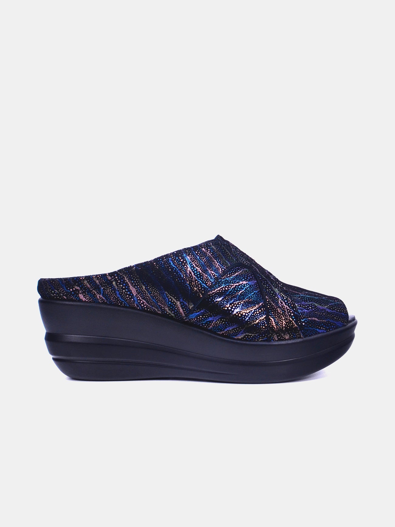 Michelle Morgan 19009-42 Women's Wedge Sandals #color_Blue