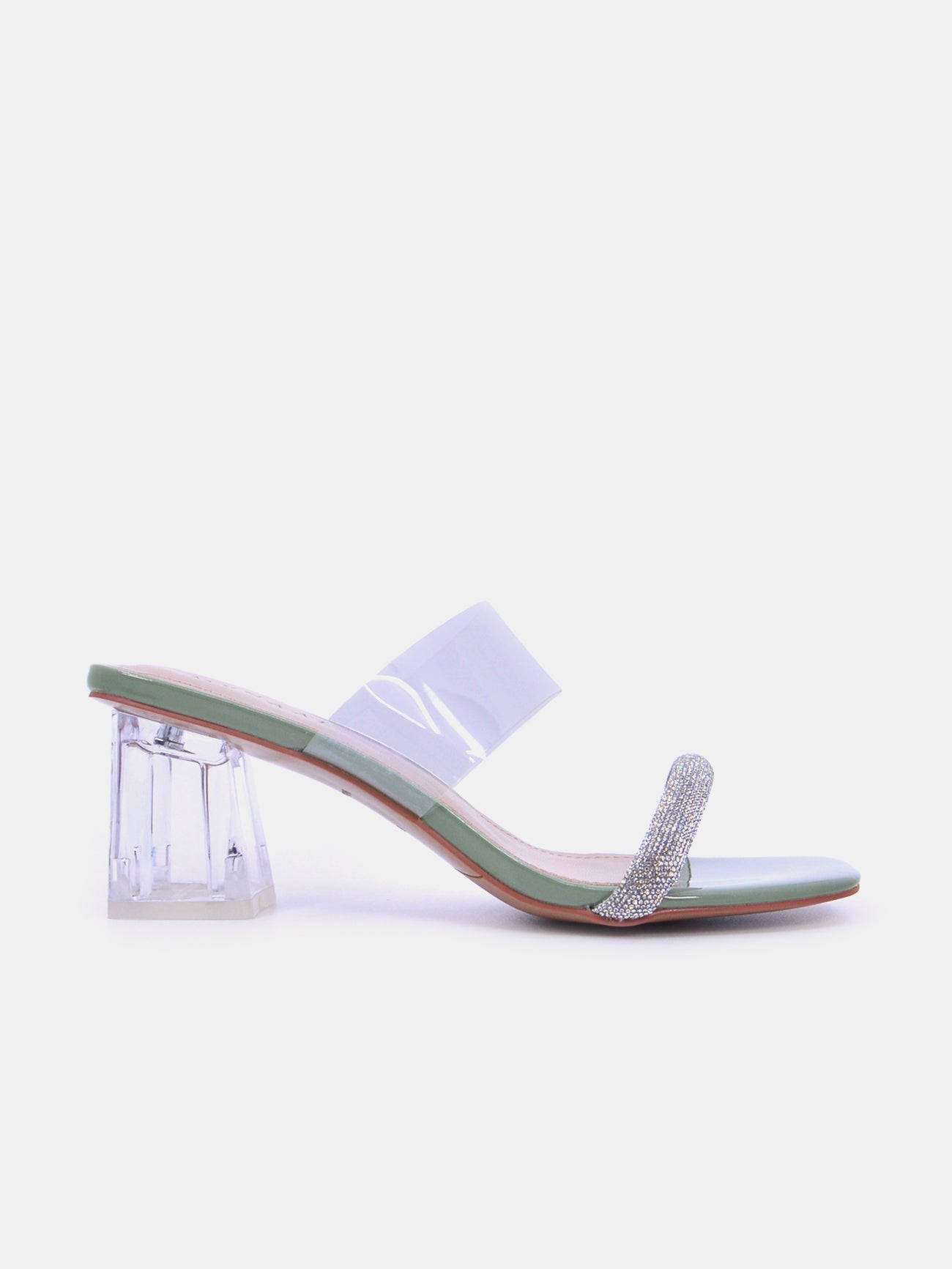 Mynaal Quira Women's Block Heel Sandals #color_Green