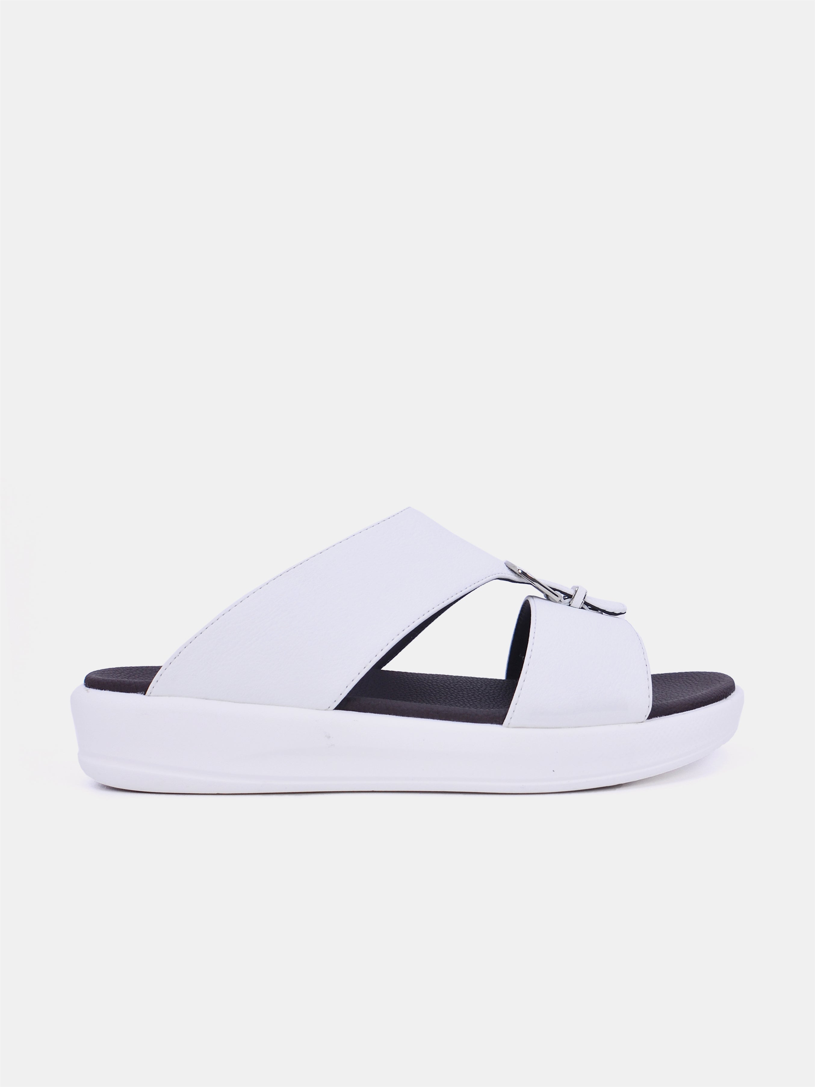 Barjeel Uno M 122A Men's Arabic Sandals #color_white