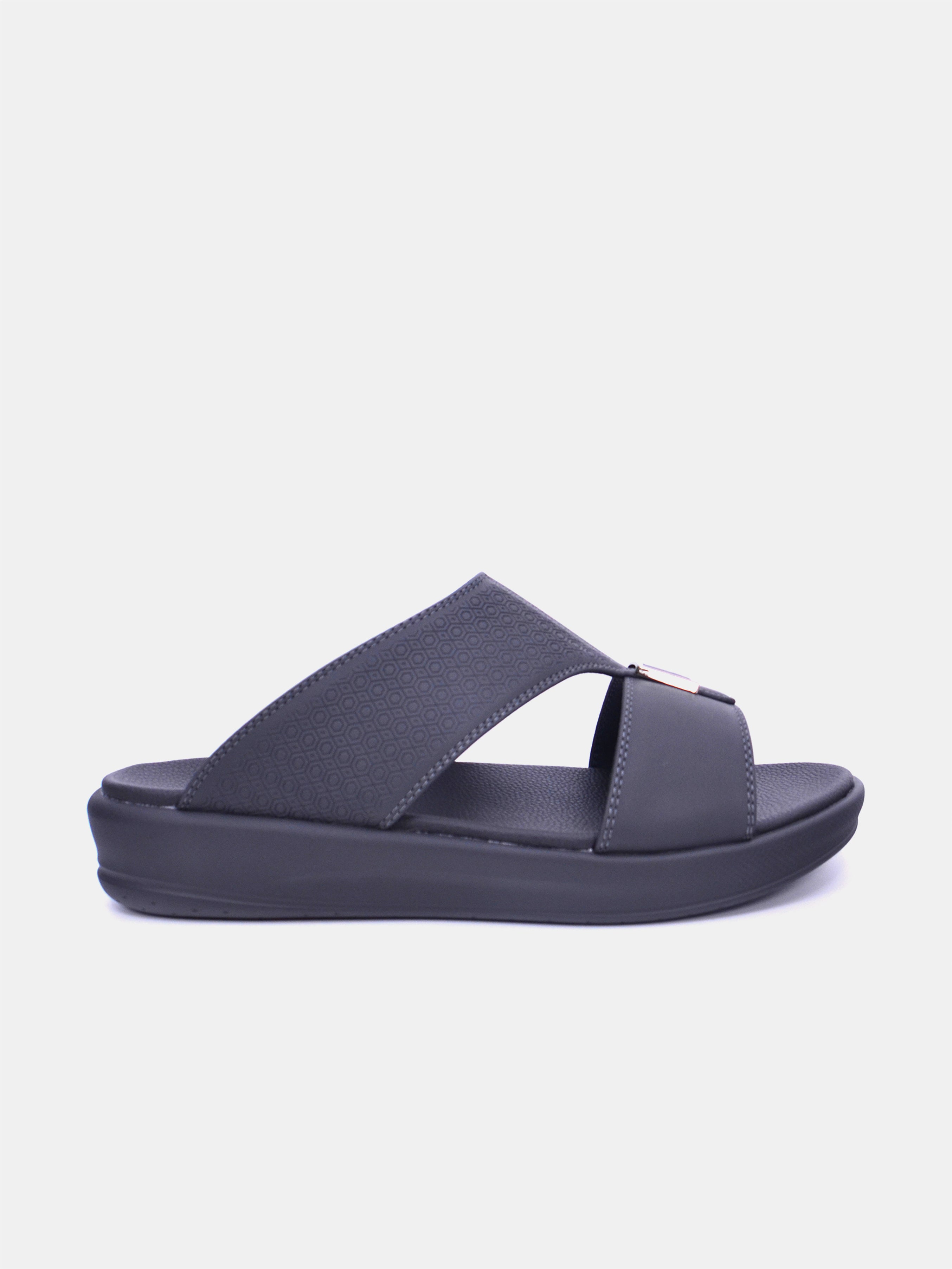Barjeel Uno M 124 Men's Arabic Sandals #color_gray