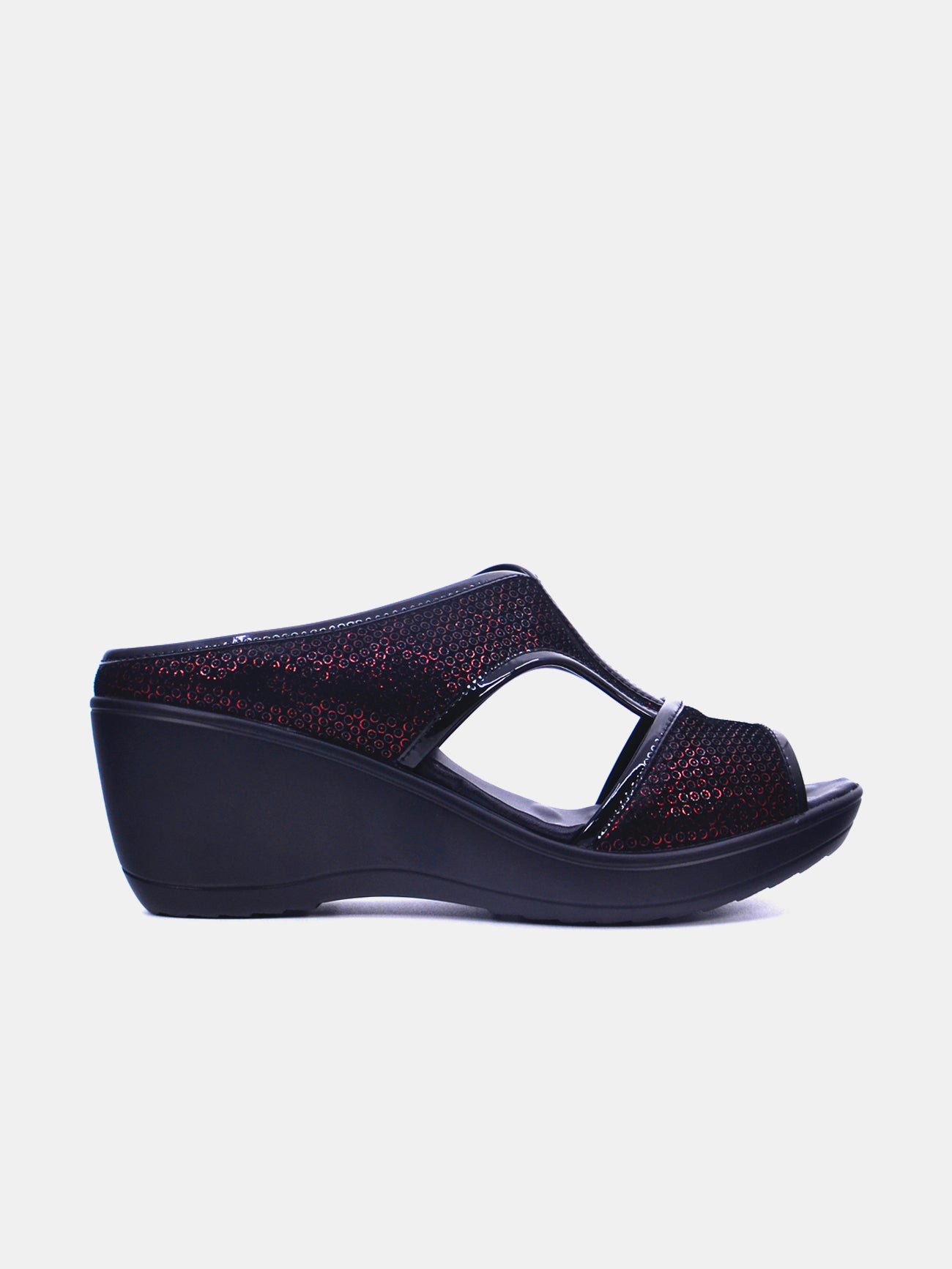 Michelle Morgan 20926-9 Women's Wedge Sandals #color_Maroon