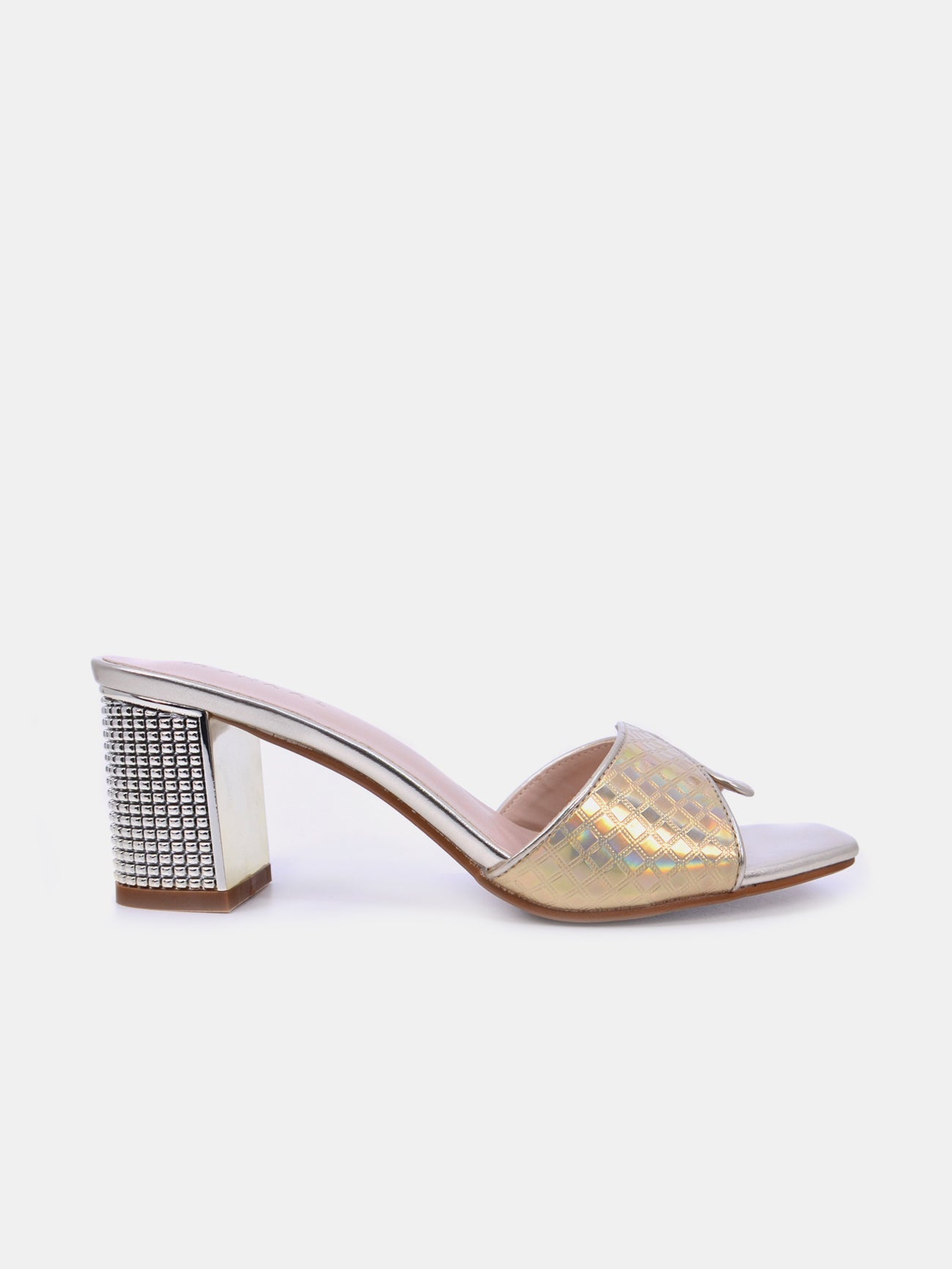 Mynaal Celest Women's Block Heel Sandals #color_Gold