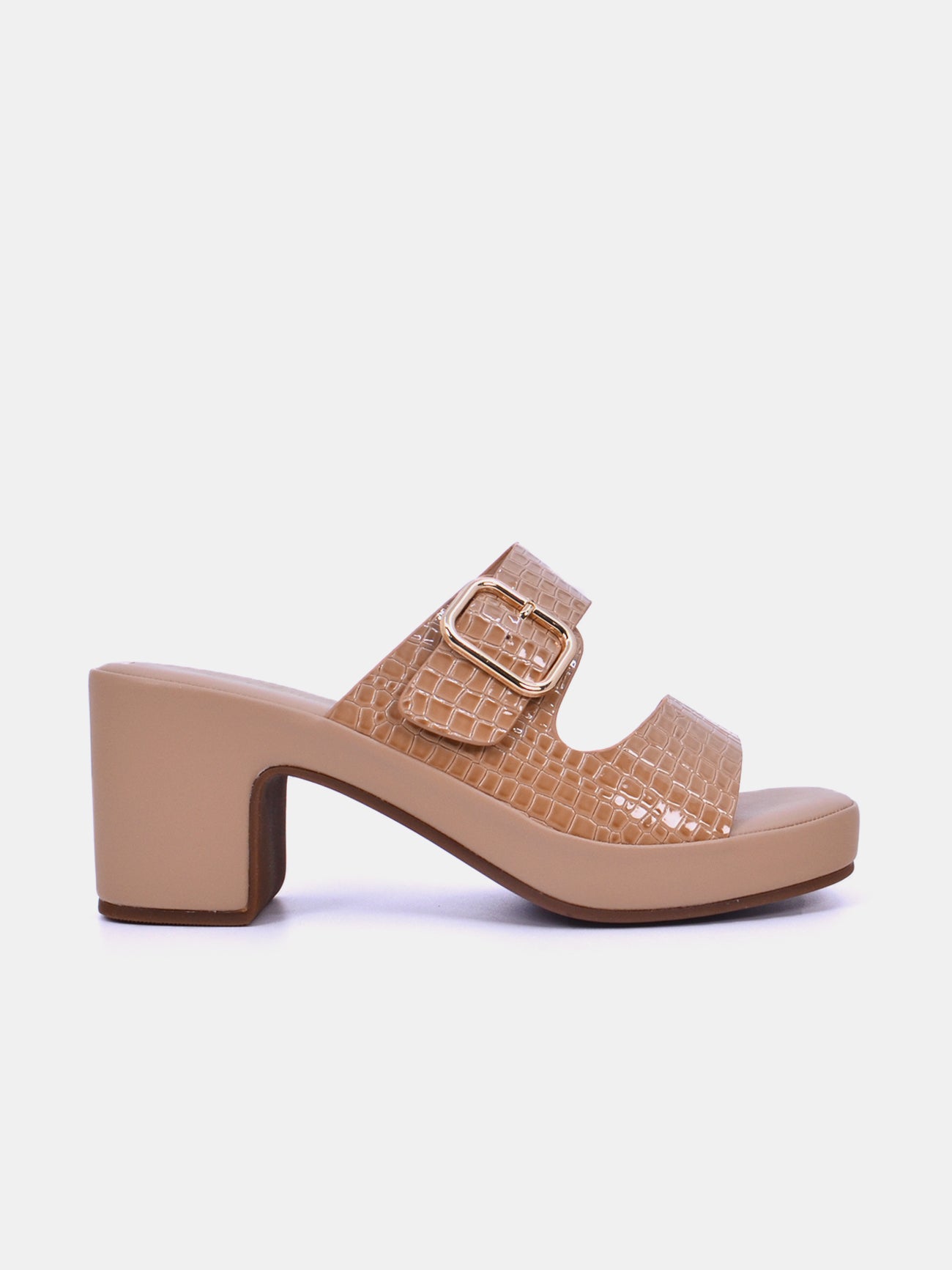 Michelle Morgan 314ZD238 Women's Heeled Sandals #color_Beige