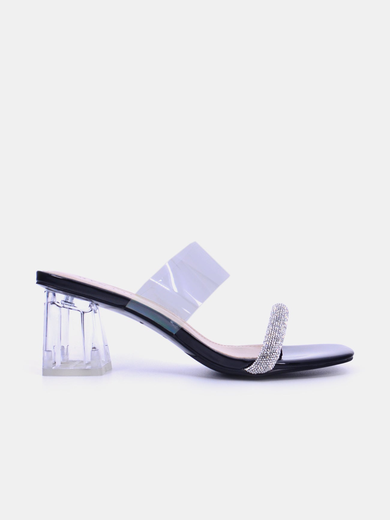 Mynaal Quira Women's Block Heel Sandals #color_Black