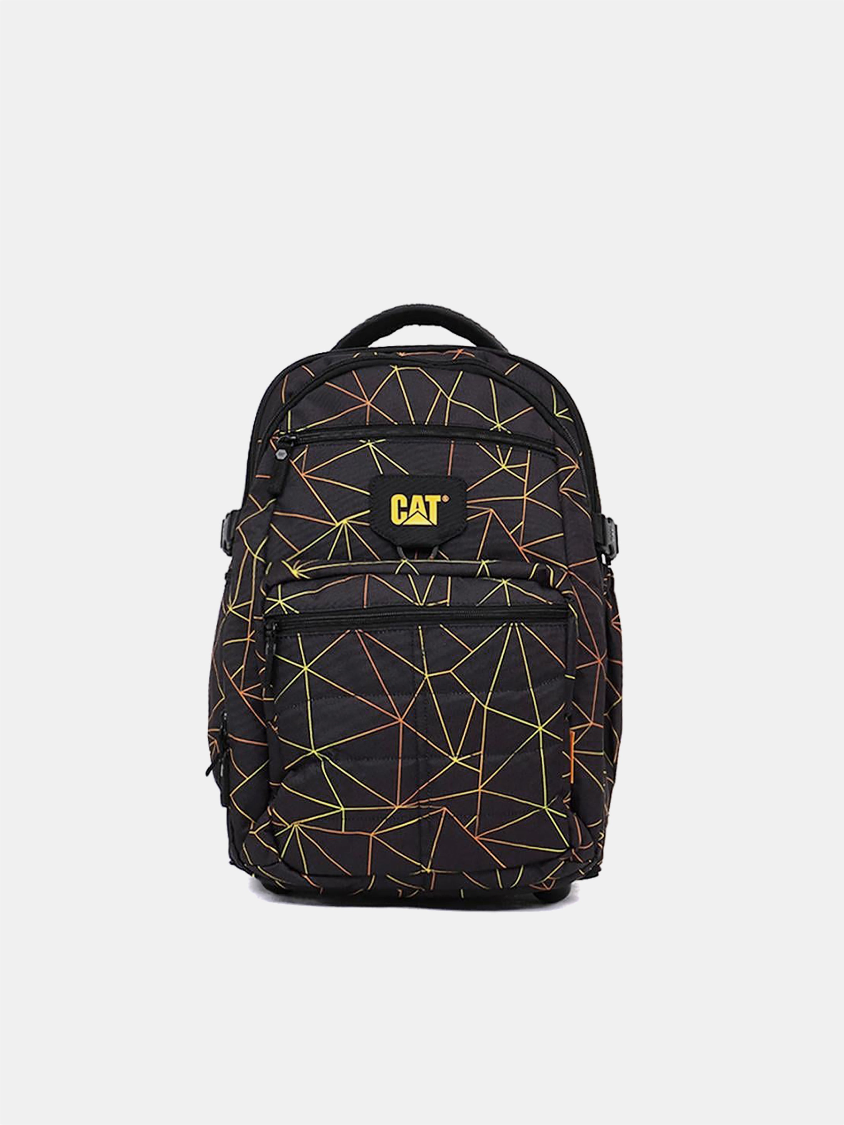 Caterpillar RollRover 2 Wheel Trolley Bag #color_Geometric Line Yellow