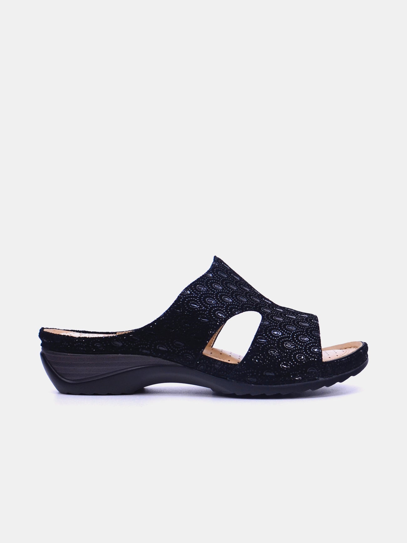 Michelle Morgan 88909-19 Women's Flat Sandals #color_Black