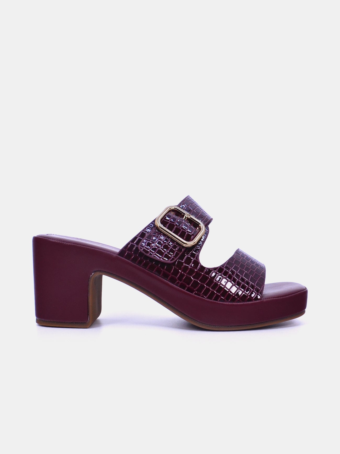 Michelle Morgan 314ZD238 Women's Heeled Sandals #color_Maroon
