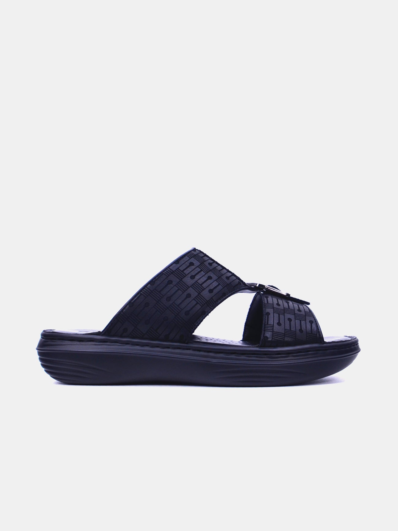 Barjeel Uno 21410-11 Men's Arabic Sandals #color_black