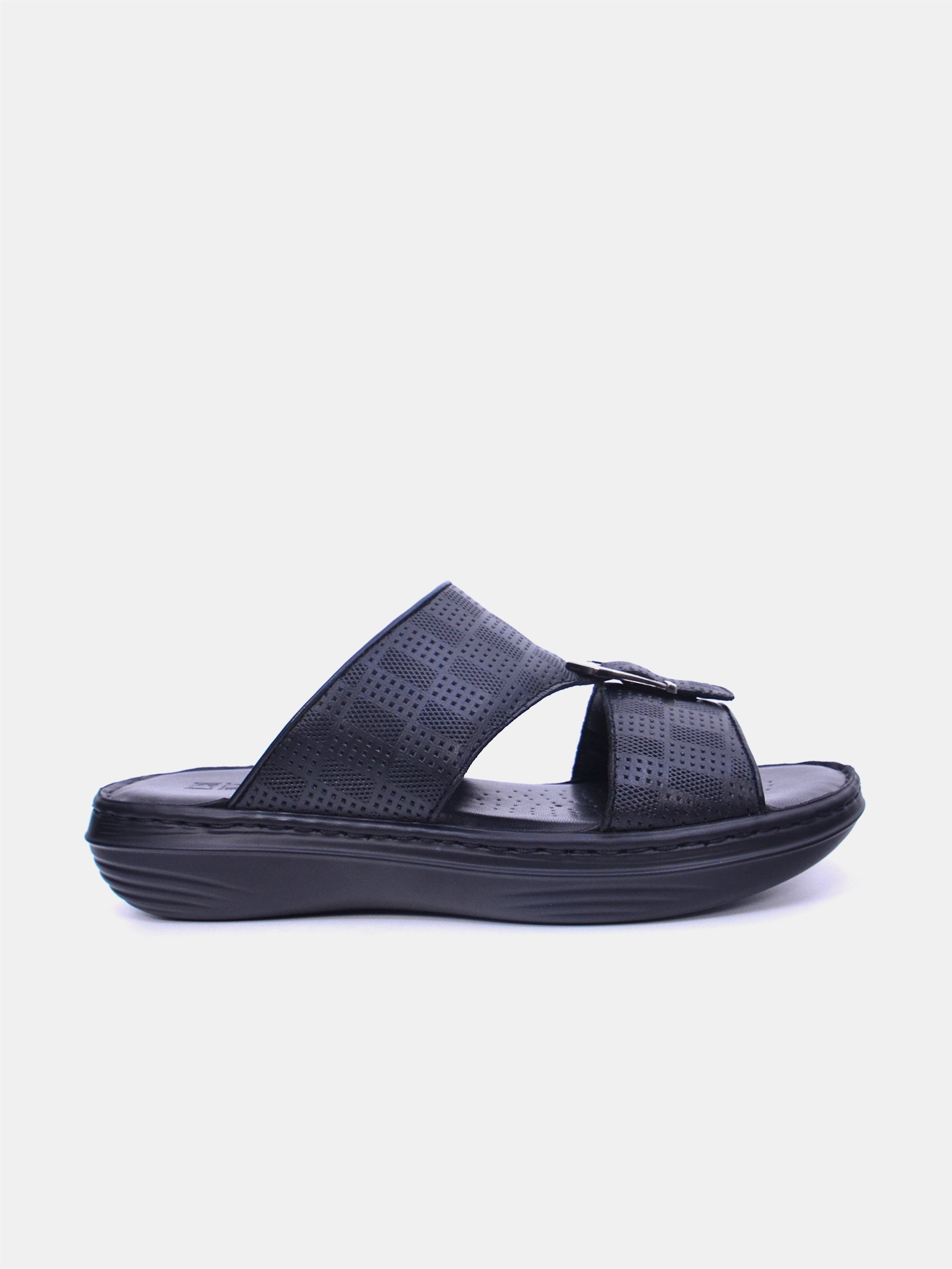Barjeel Uno 21410-64 Men Arabic Sandals #color_Black