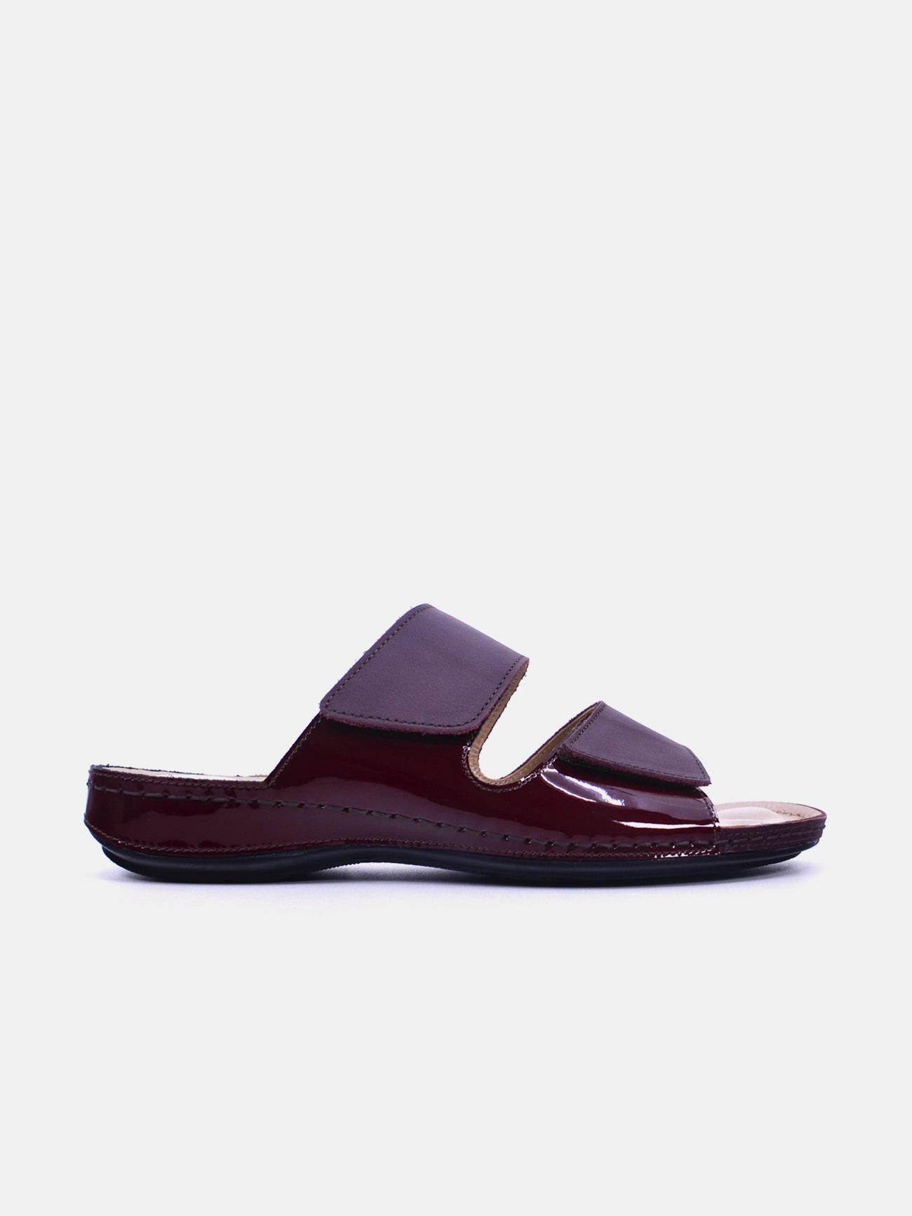 Michelle Morgan MM-200 Women's Slider Sandals #color_Red