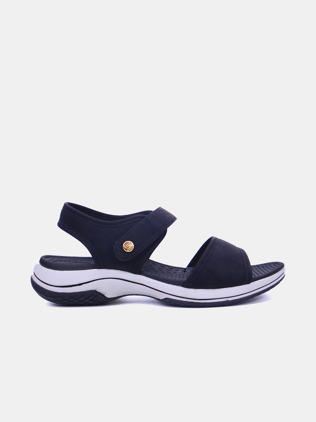 Mynaal Elysia Women's Flat Sandals #color_Black