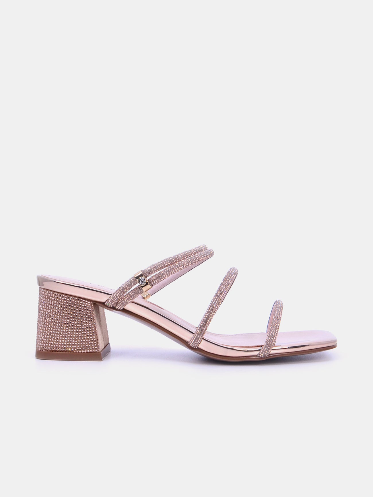 Mynaal Prismi Women's Block Heel Sandals #color_Gold