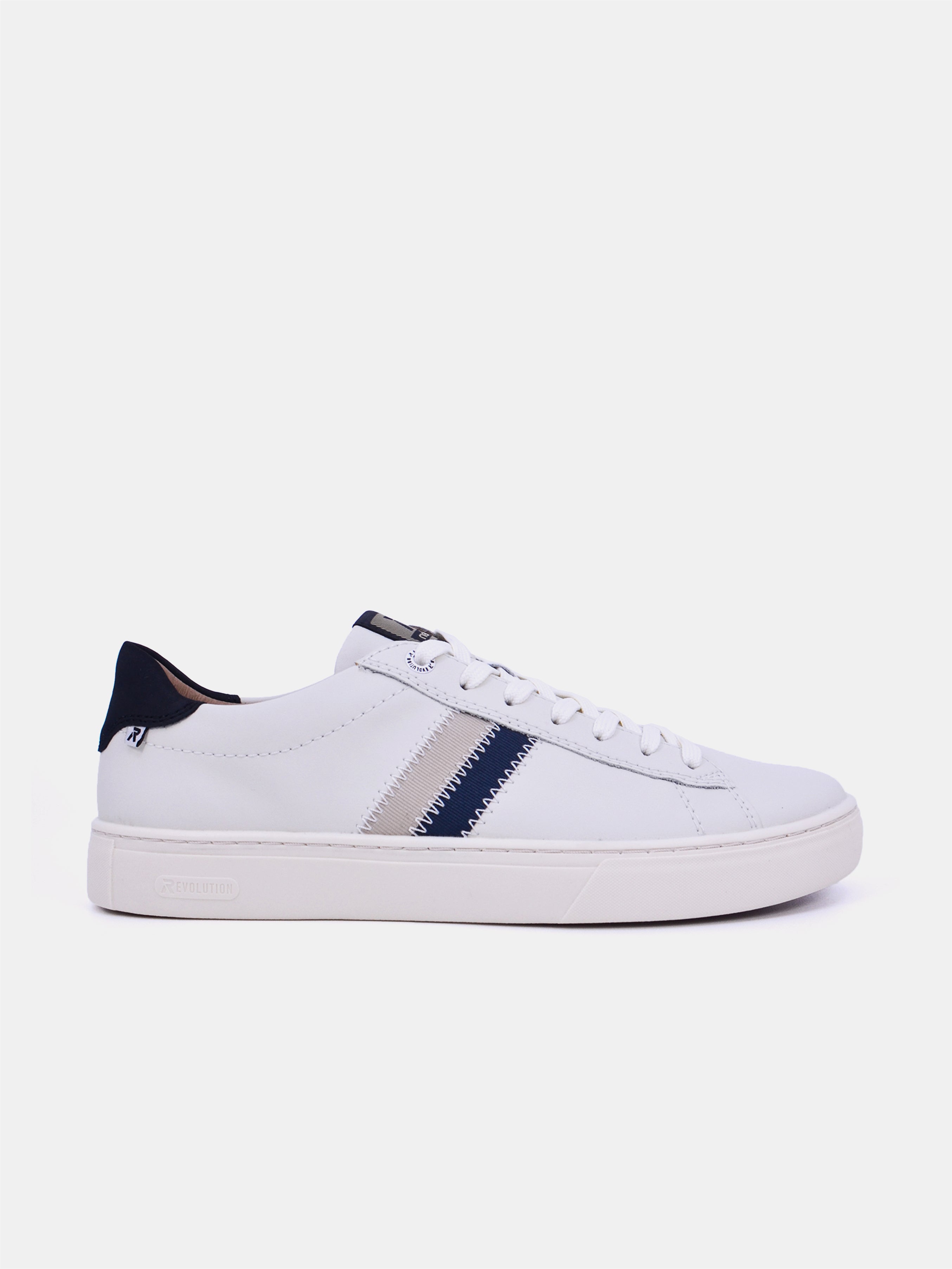Rieker U0705 Men Casual Shoes #color_White