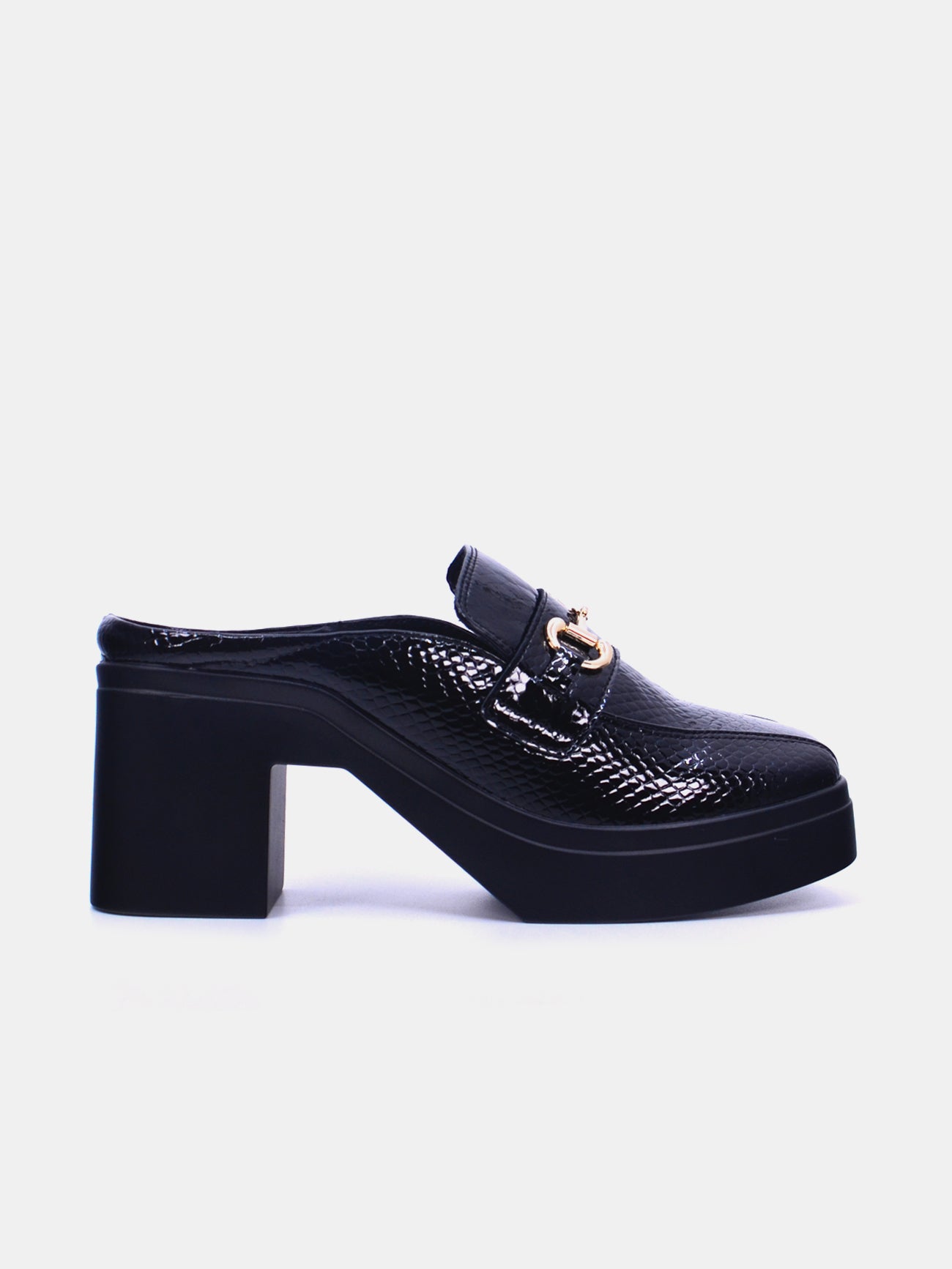 Michelle Morgan 2207-6 Women's Slip On Sandals #color_Black