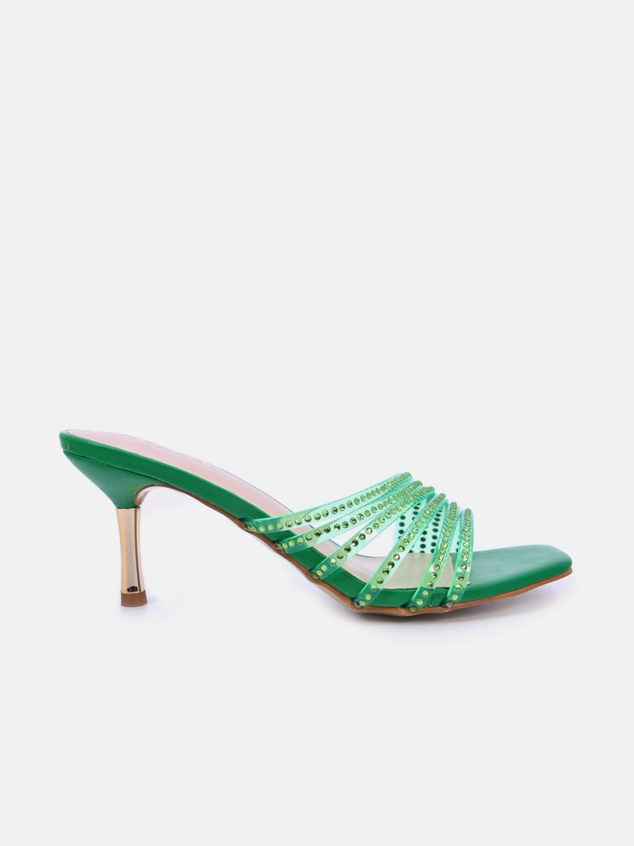 Mynaal Shyna Women's Pencil Heel Sandals #color_Green
