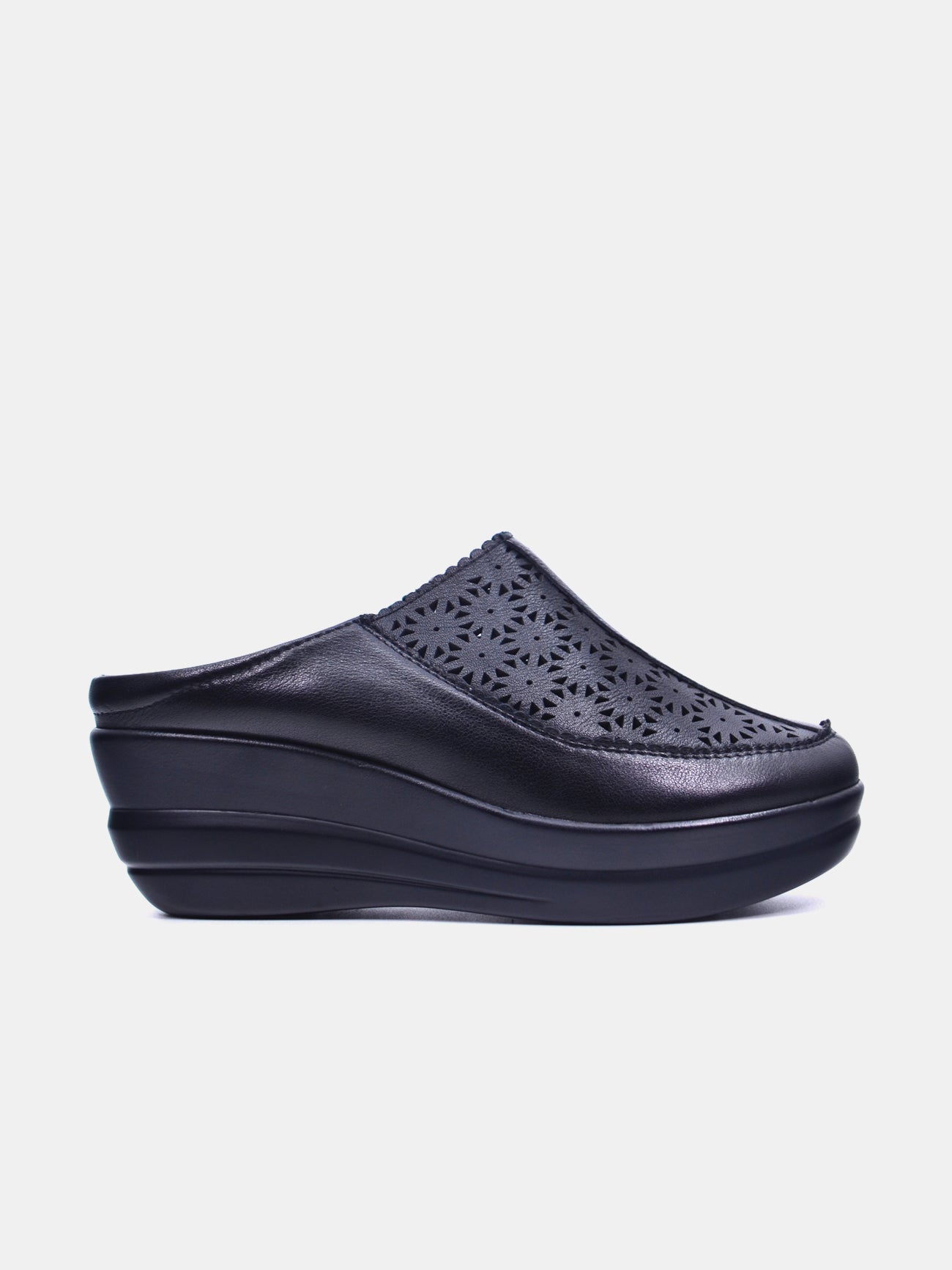 Michelle Morgan 19009-223 Women's Slip On Sandals #color_Black