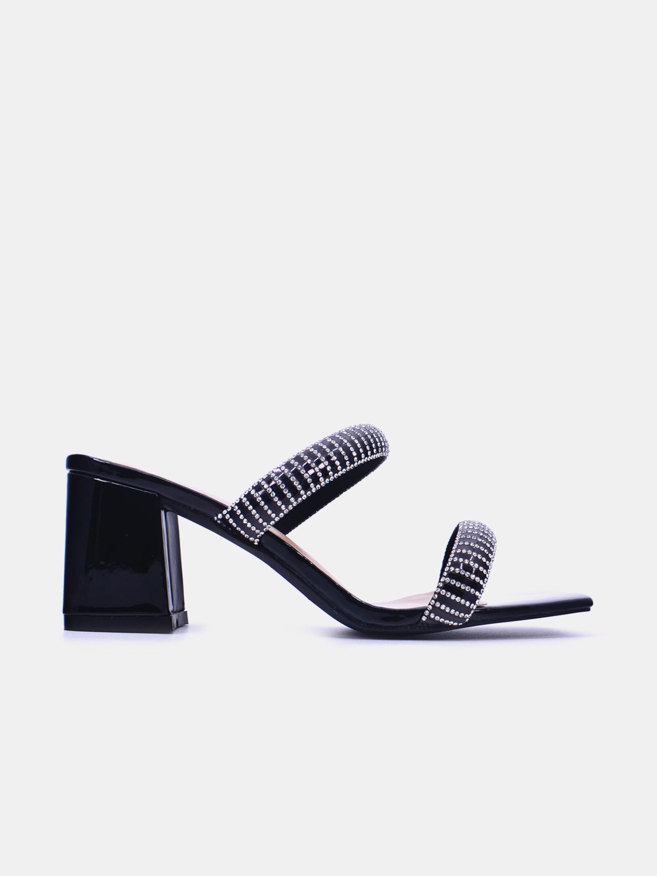 Mynaal Zenni Women's Block Heel Sandals #color_Black