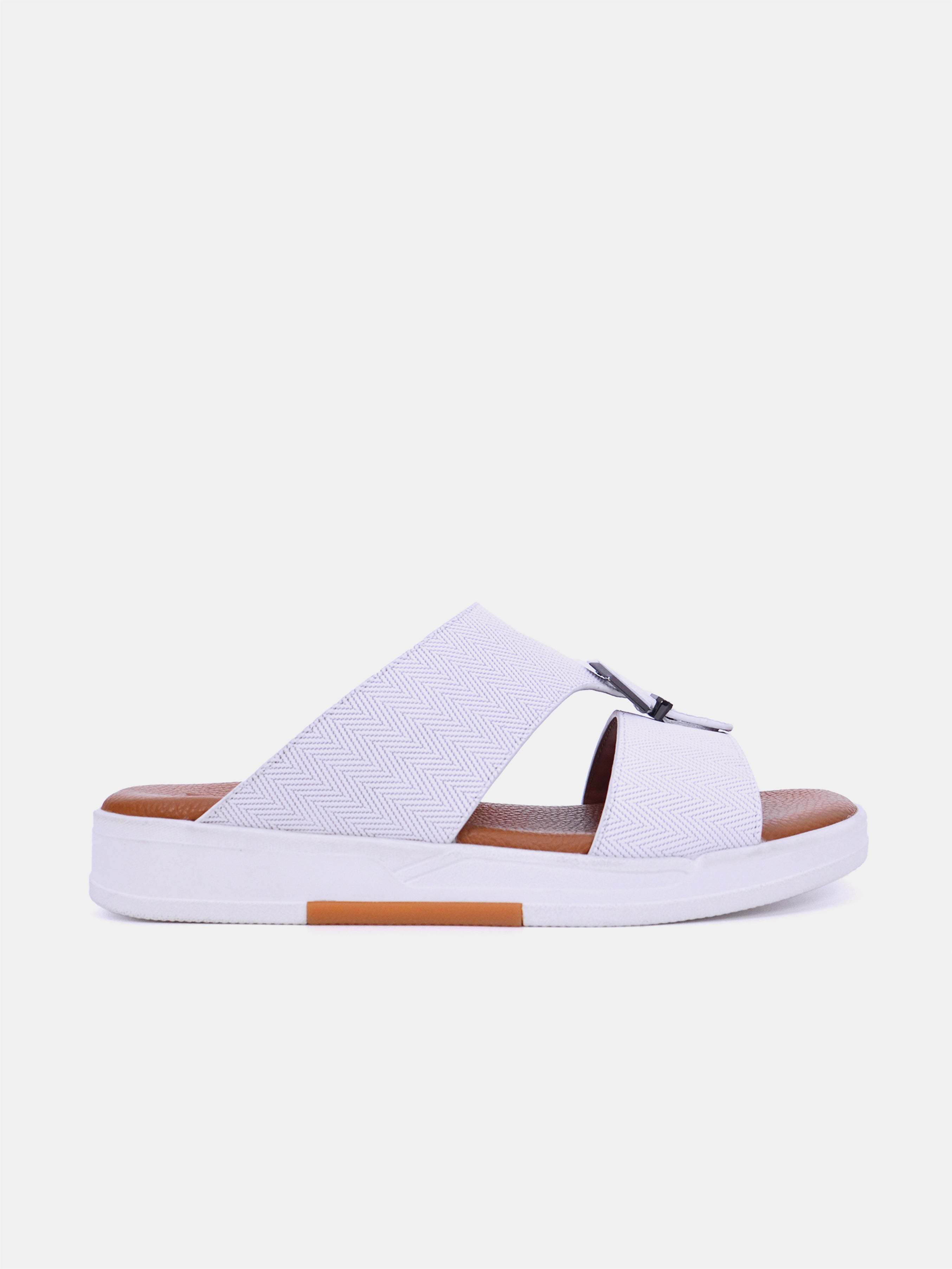 Barjeel Uno MSA124 Boys Arabic Sandals #color_White