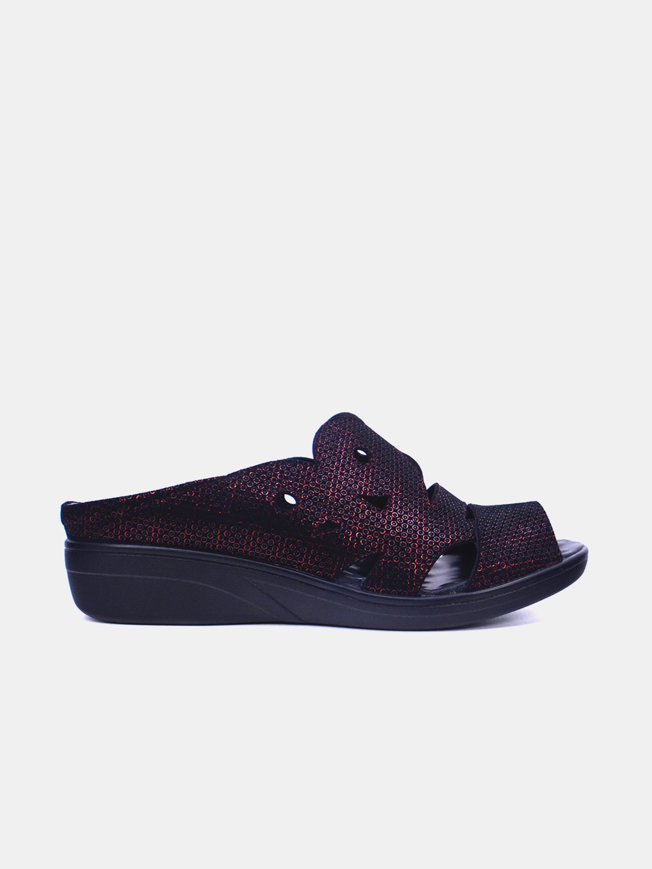 Michelle Morgan 2418-5 Women's Flat Sandals #color_Maroon