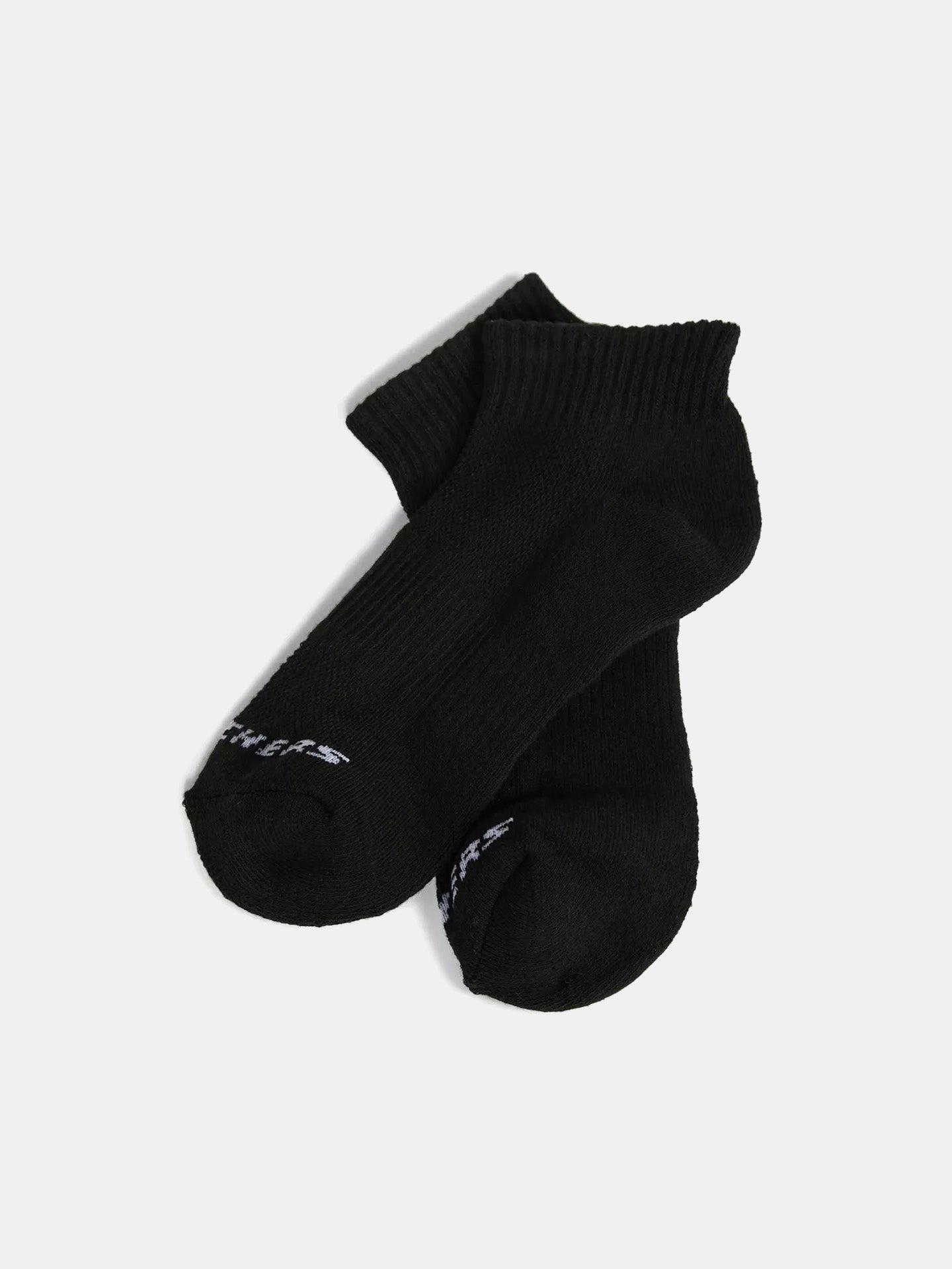 Skechers Women's 1/2 Terry Crew Socks #color_Black