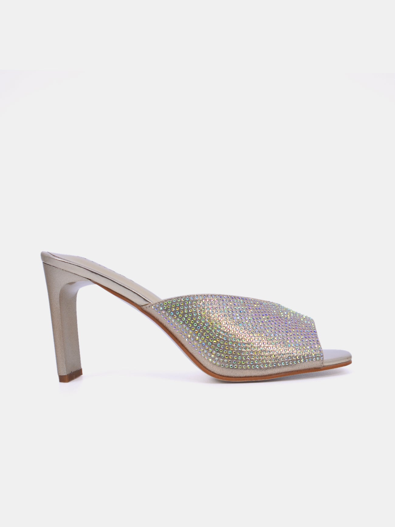 Mynaal Glitzo Women's High Heel Sandals #color_Gold