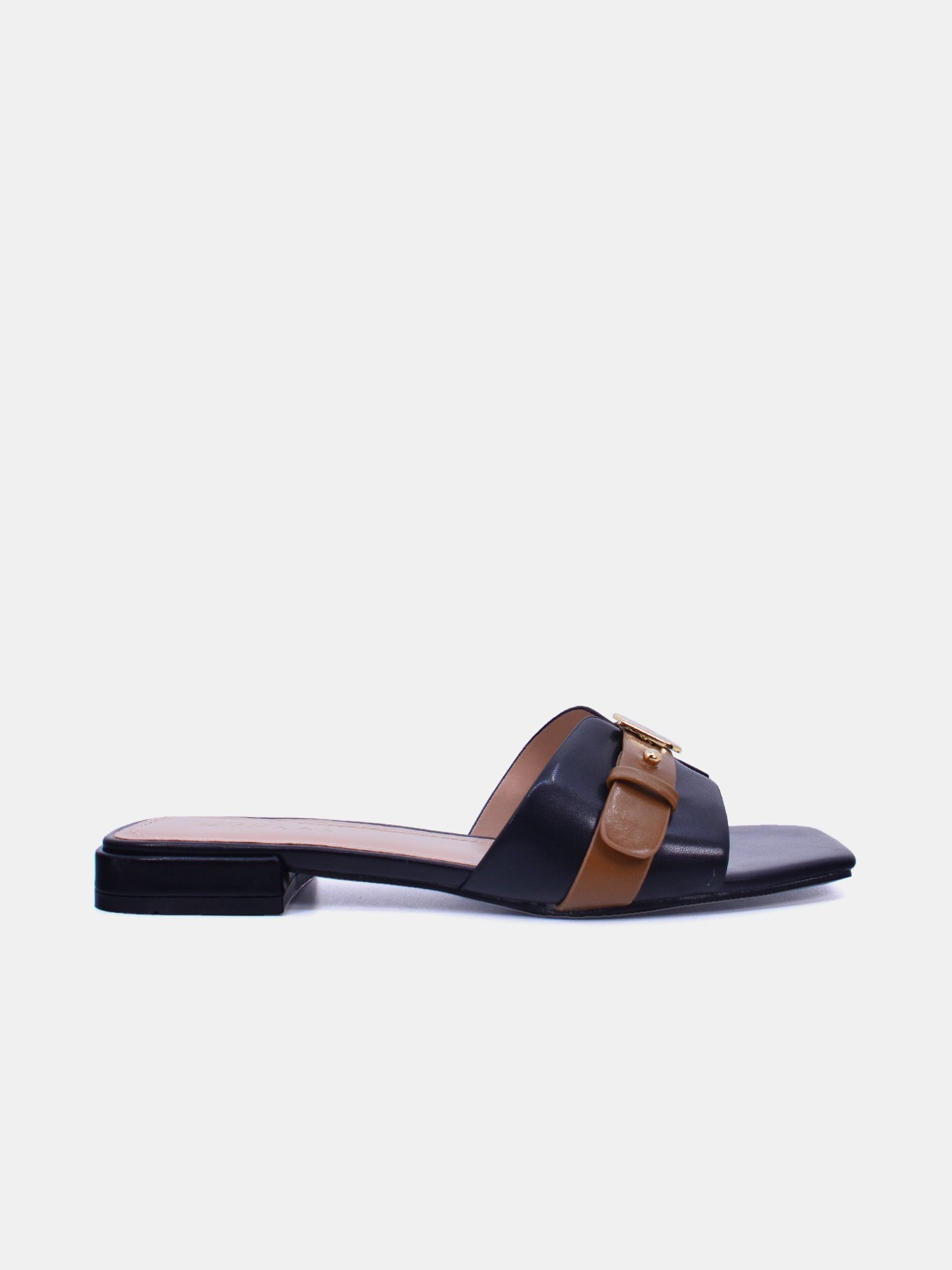 Mynaal Ryla Women's Flat Sandals #color_Black