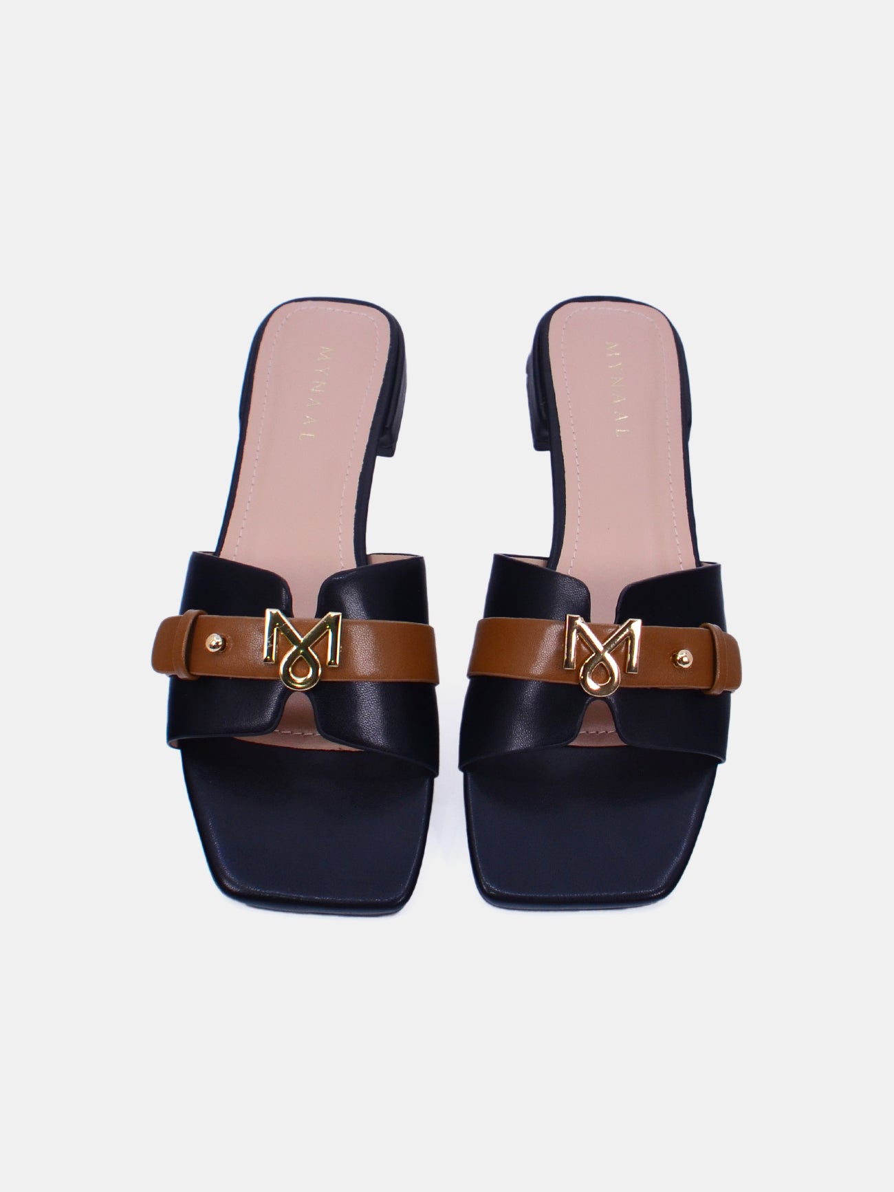 Mynaal Ryla Women's Flat Sandals #color_Black
