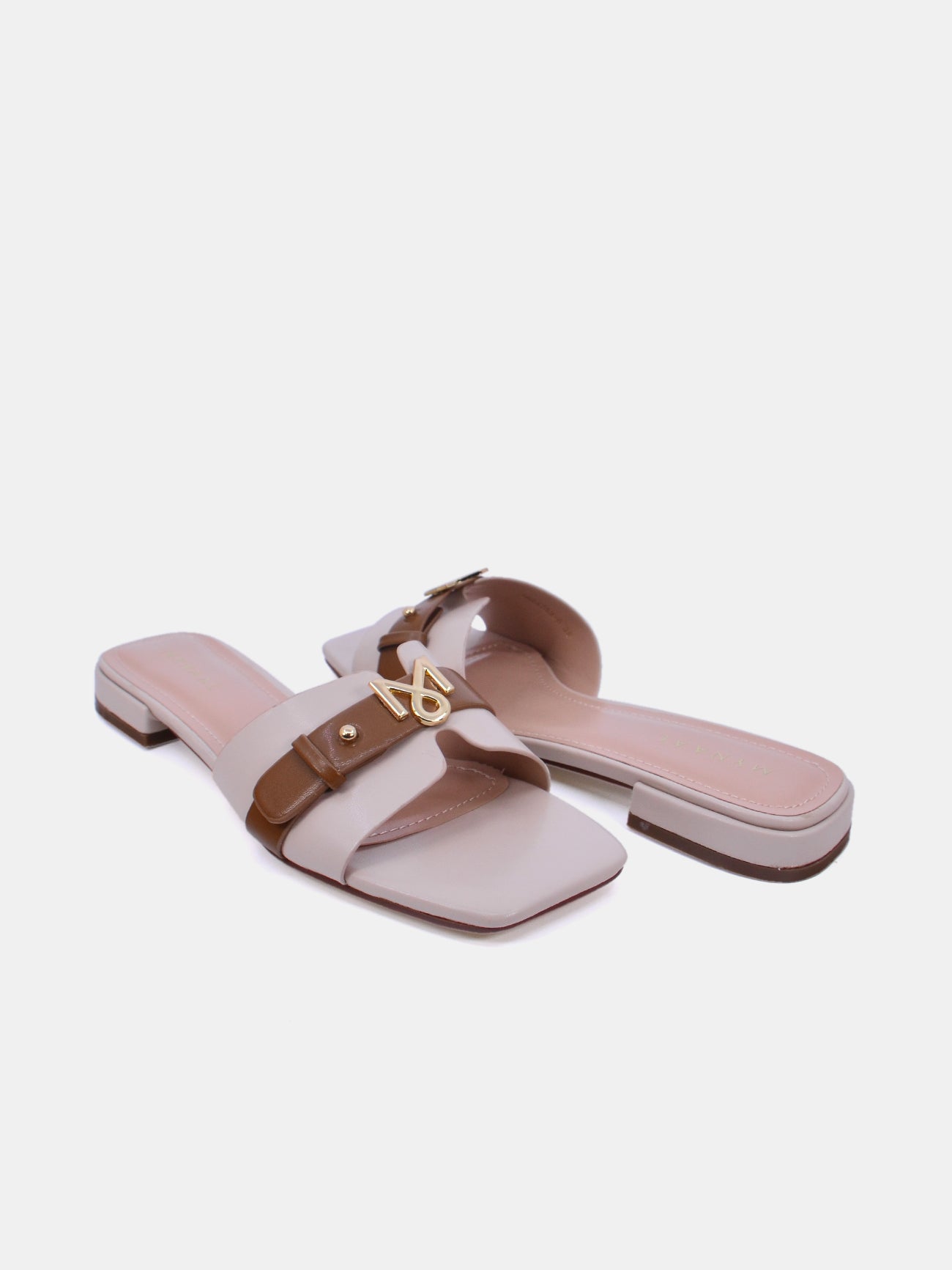 Mynaal Ryla Women's Flat Sandals #color_White