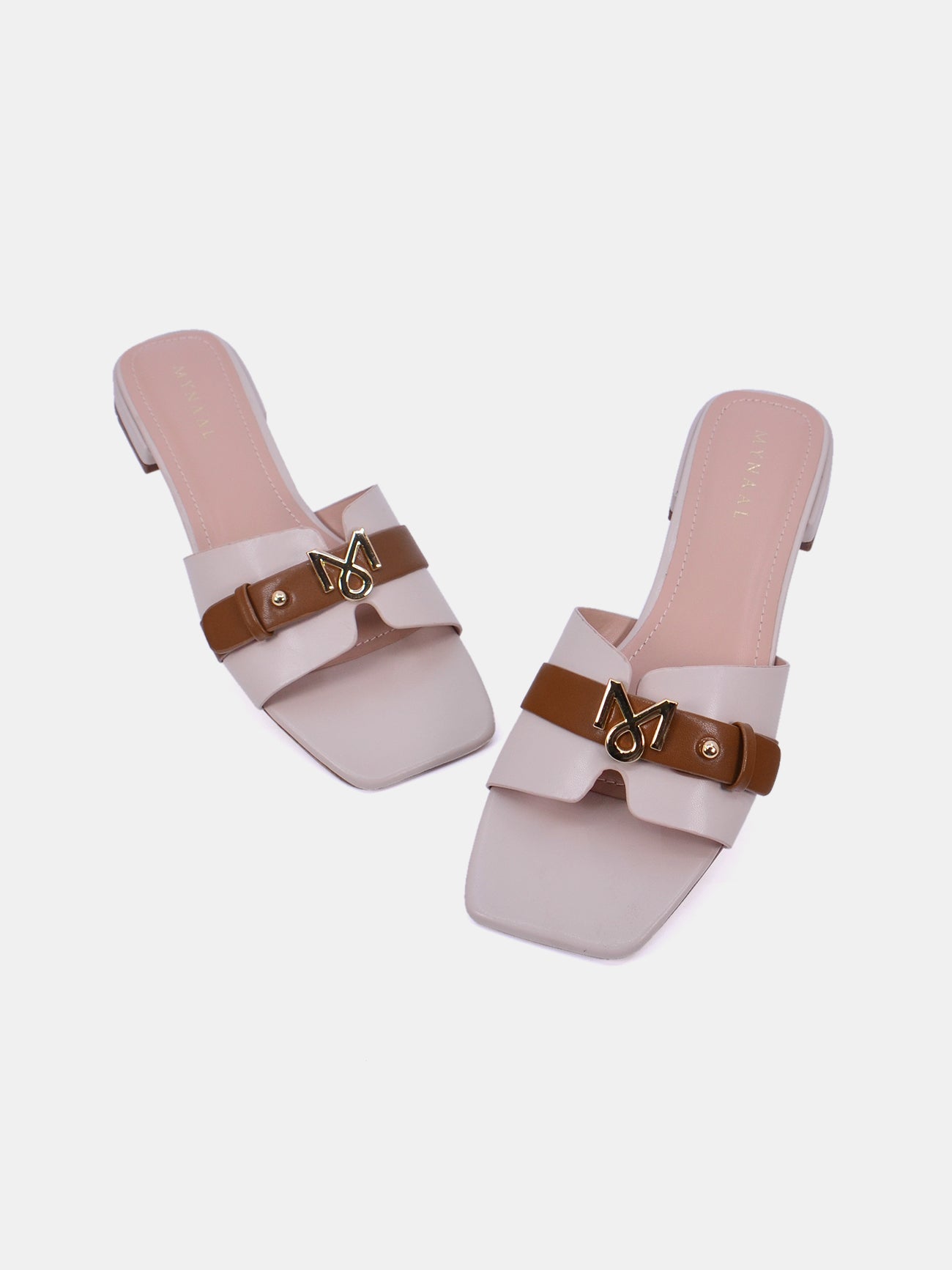 Mynaal Ryla Women's Flat Sandals #color_White