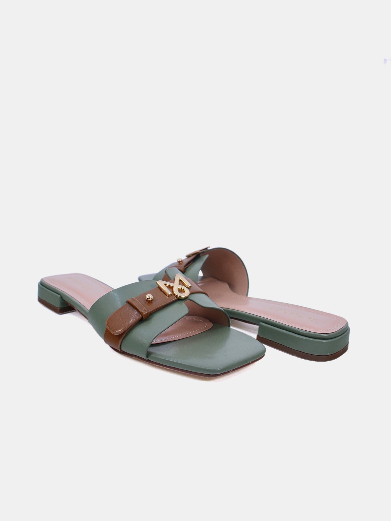 Mynaal Ryla Women's Flat Sandals #color_Green