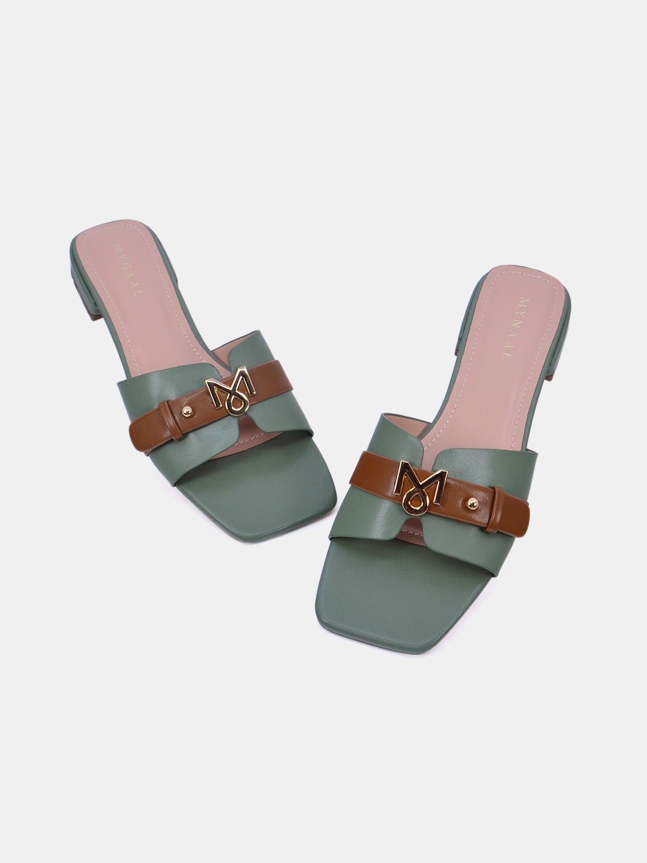 Mynaal Ryla Women's Flat Sandals #color_Green