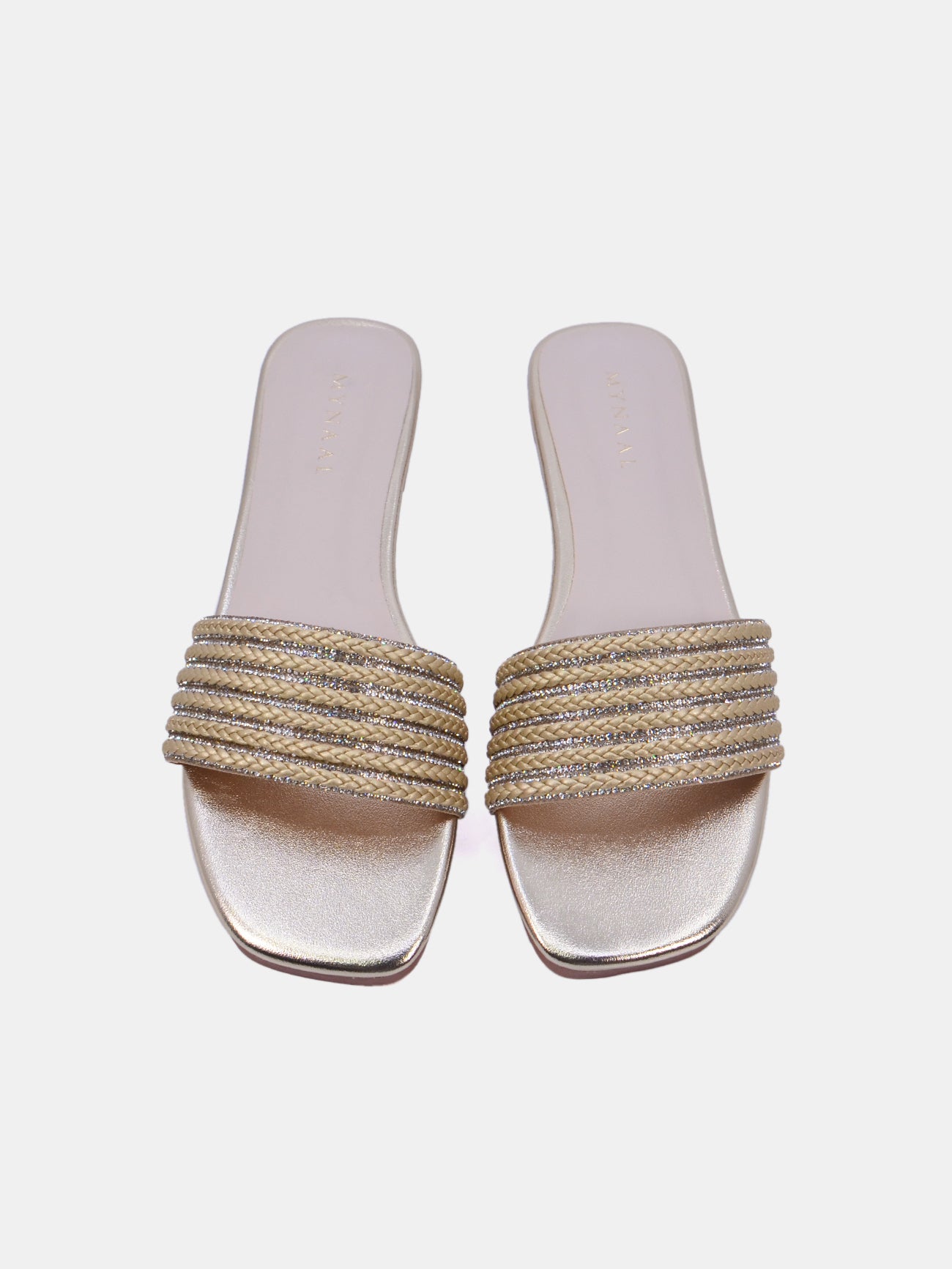 Mynaal Trina Women's Flat Sandals #color_Gold