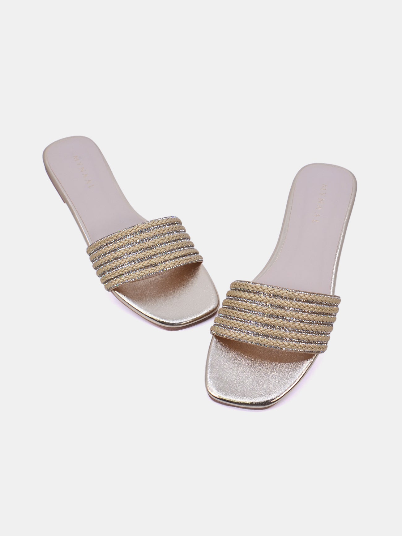 Mynaal Trina Women's Flat Sandals #color_Gold