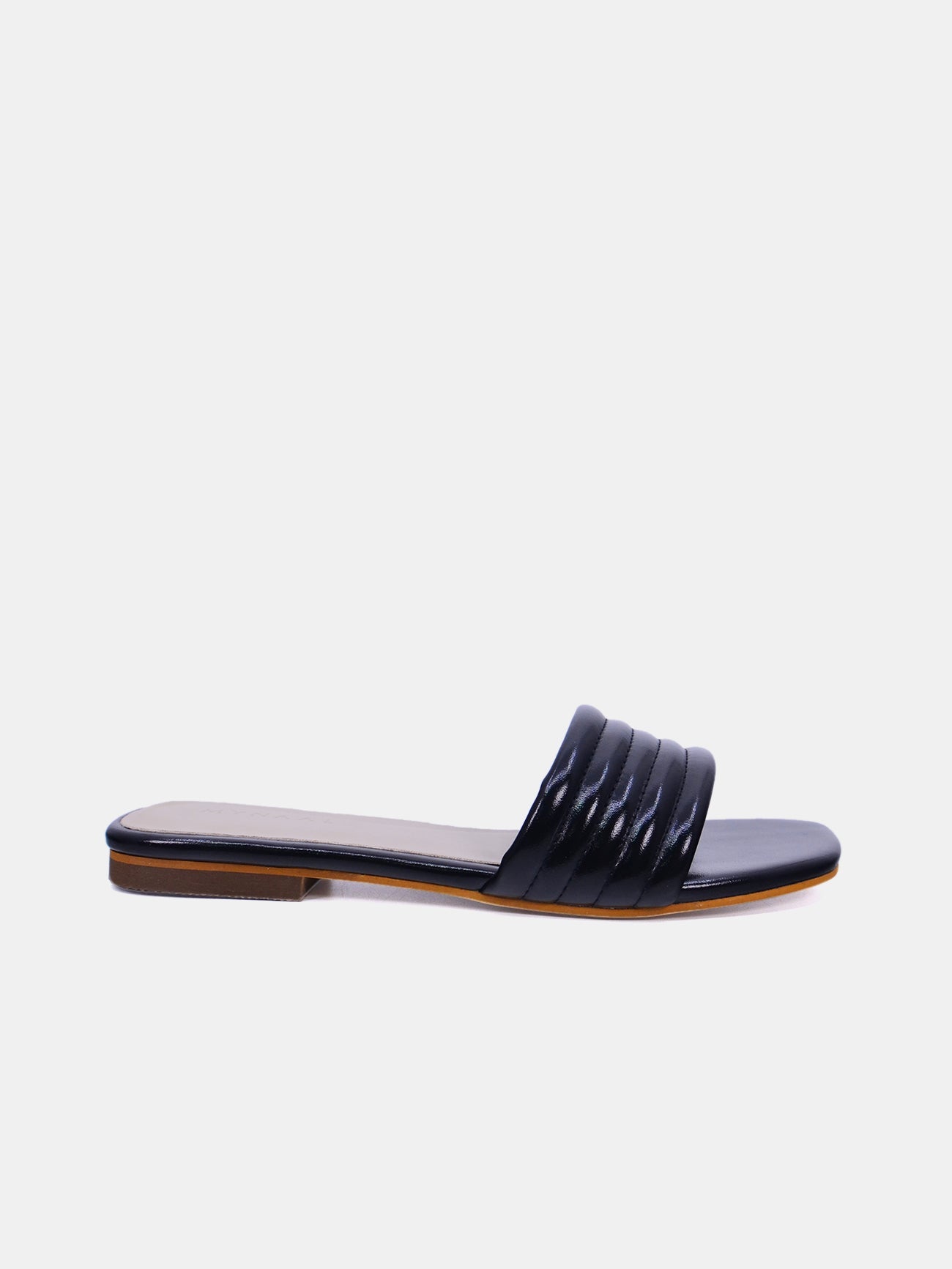 Mynaal Velore Women's Flat Sandals #color_Black