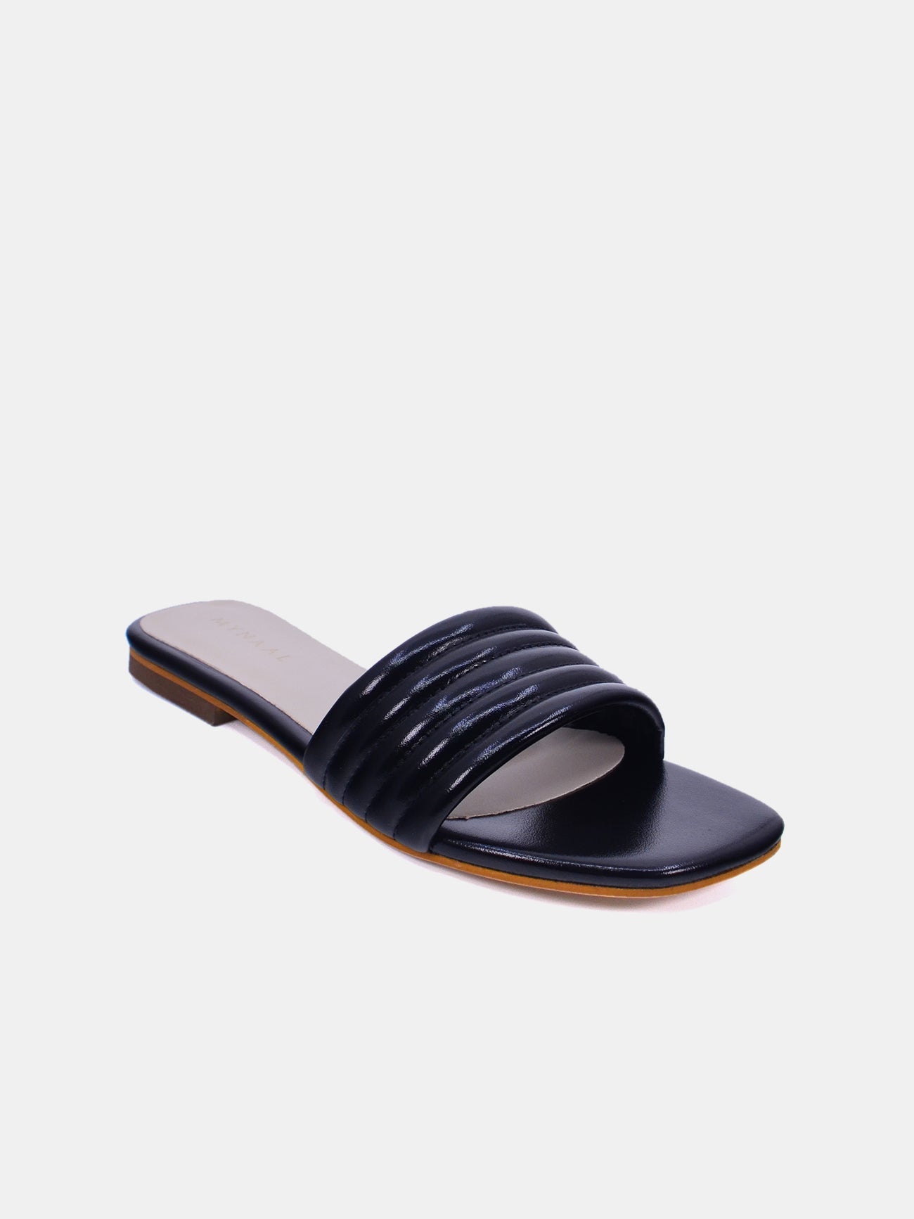 Mynaal Velore Women's Flat Sandals #color_Black
