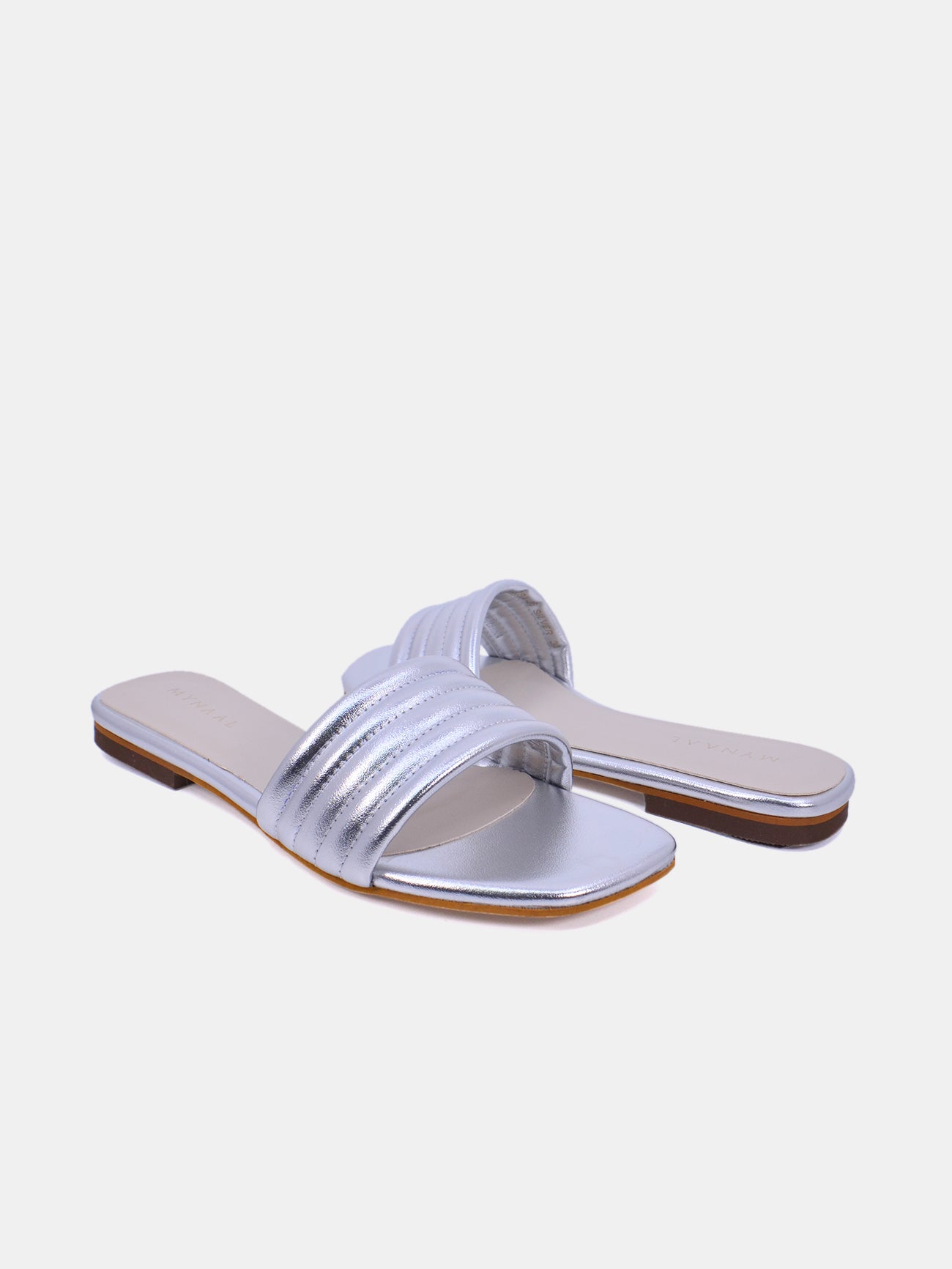 Mynaal Velore Women's Flat Sandals #color_Silver
