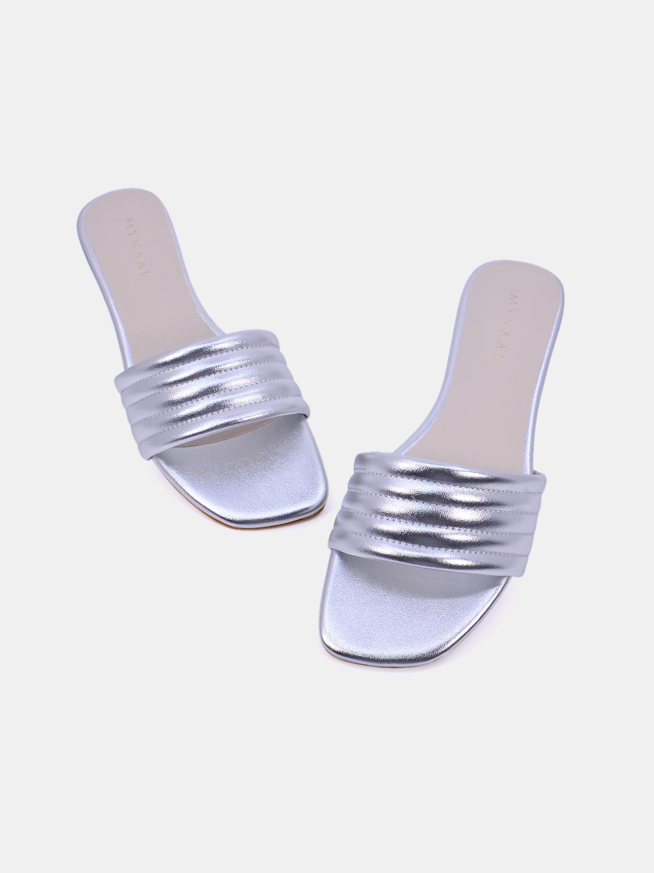 Mynaal Velore Women's Flat Sandals #color_Silver