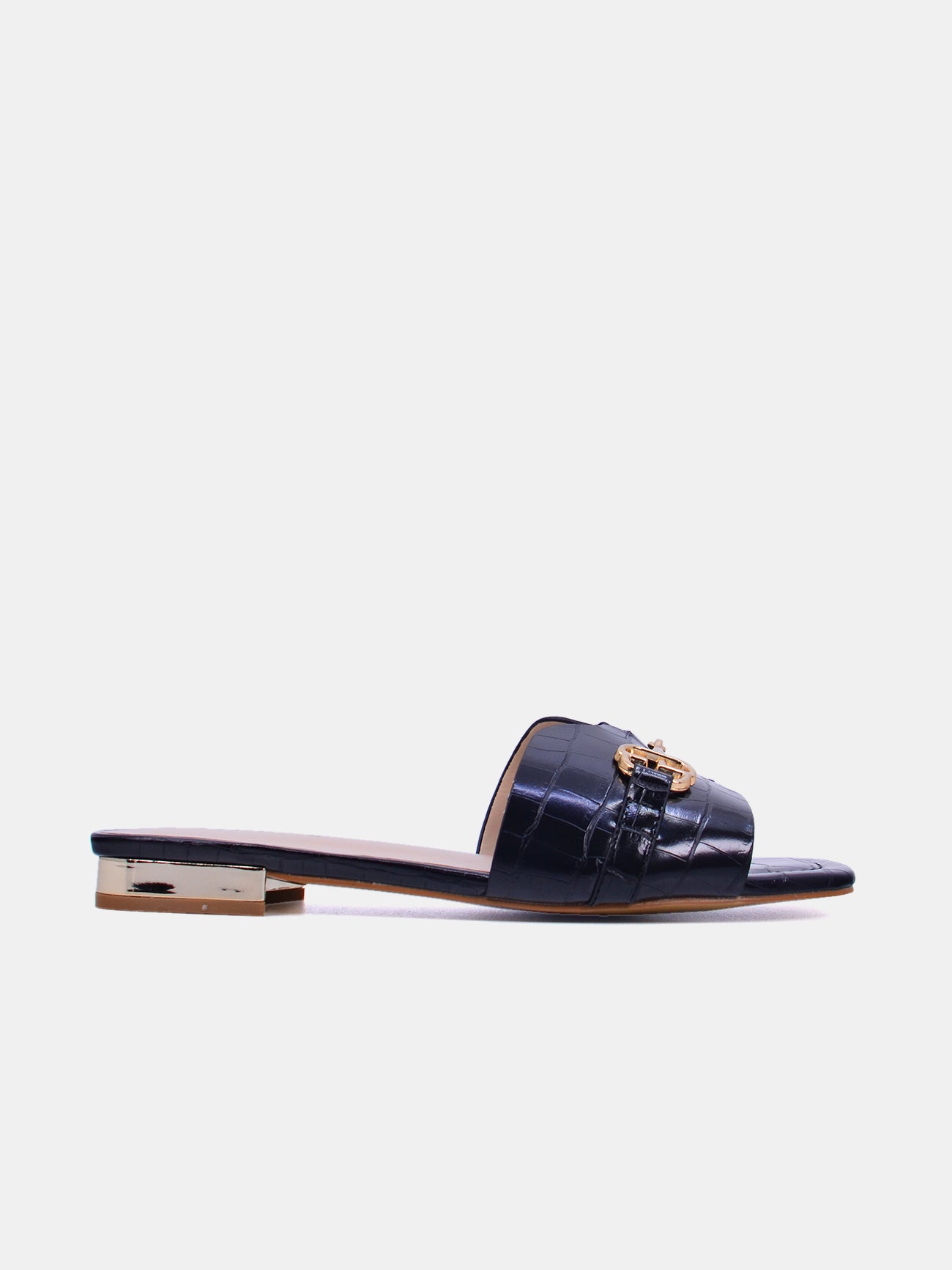 Mynaal Azmara Women's Flat Sandals #color_Black