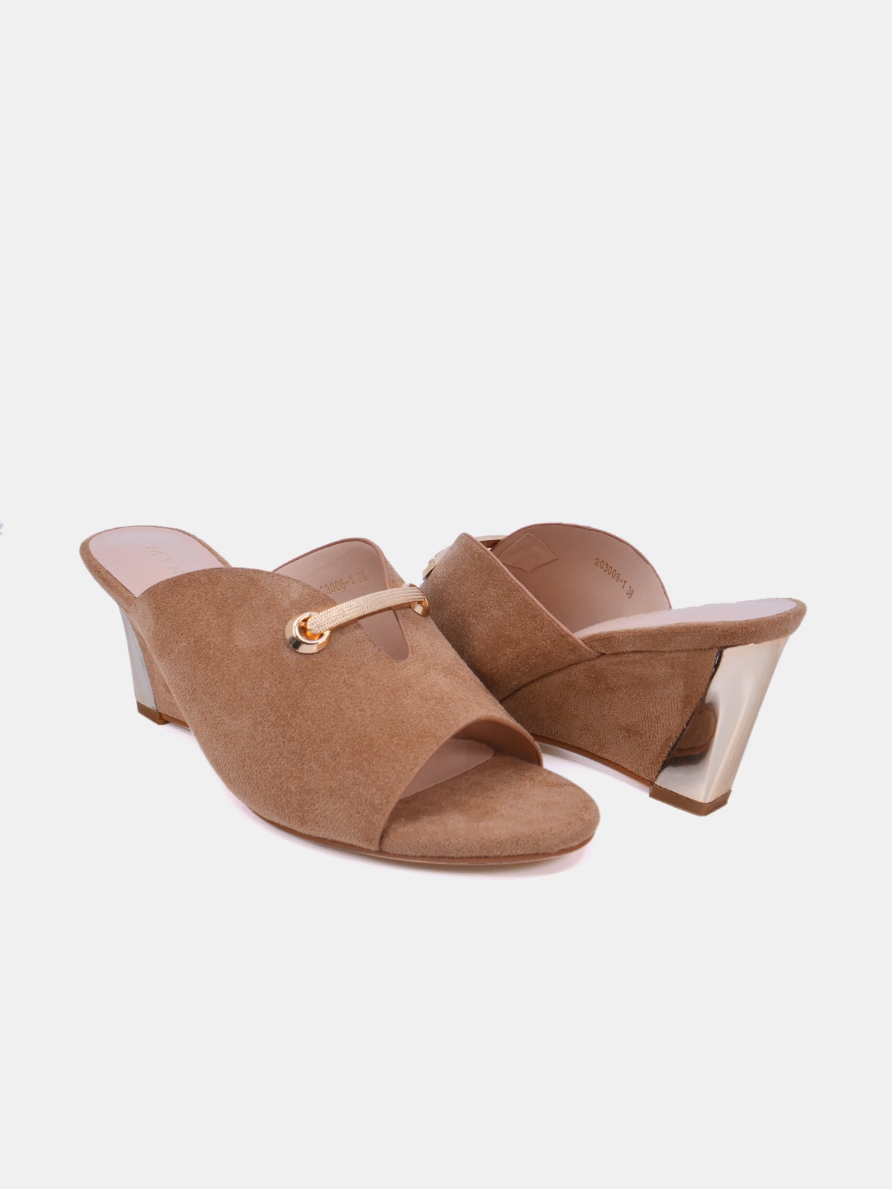 Mynaal Nalida Women's Wedge Sandals #color_Beige