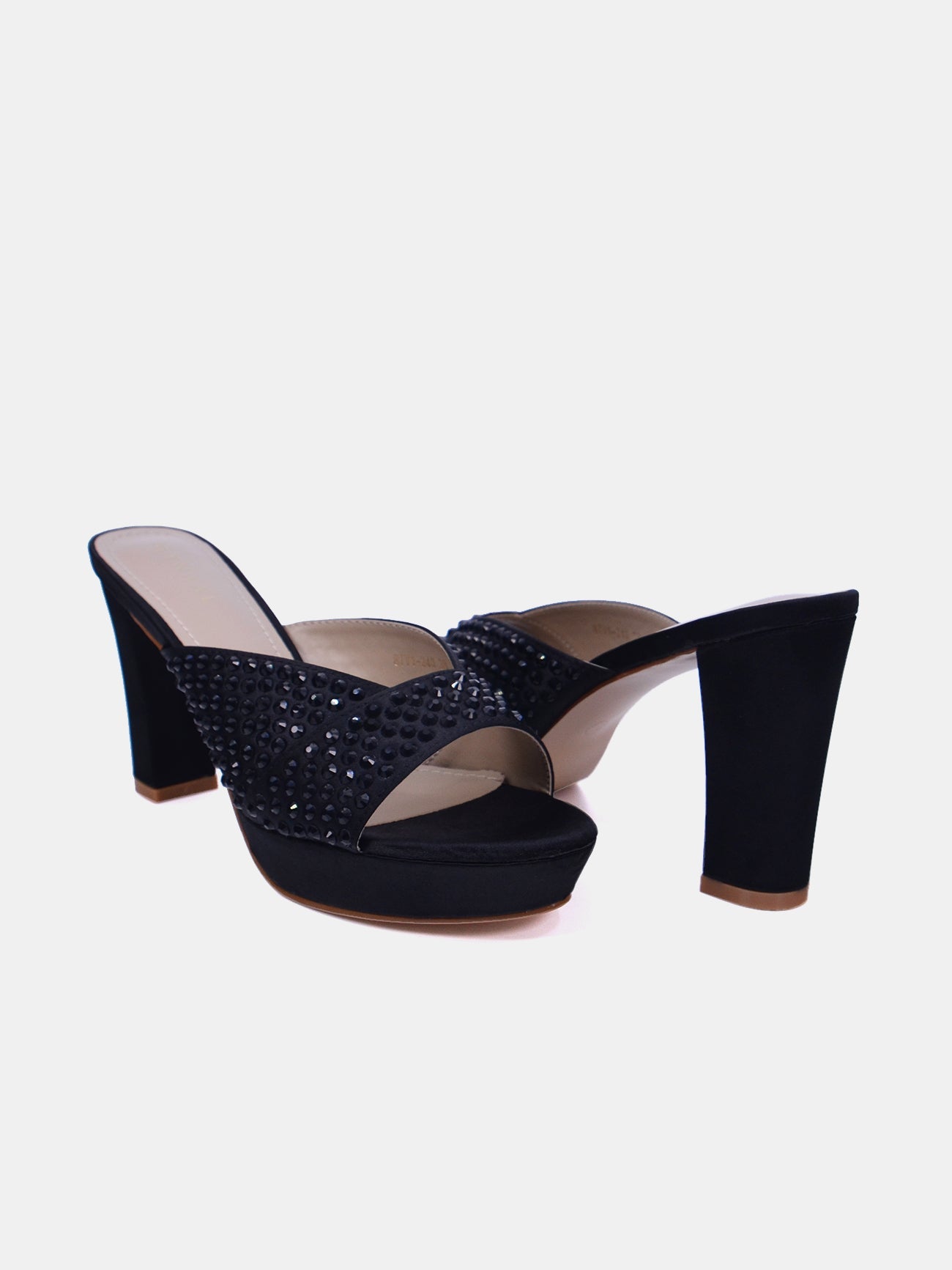 Mynaal Allura Women's Platform Sandals #color_Black