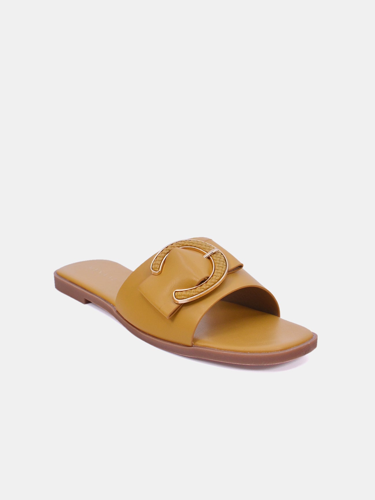 Mynaal Zalara Women's Flat Sandals #color_Yellow